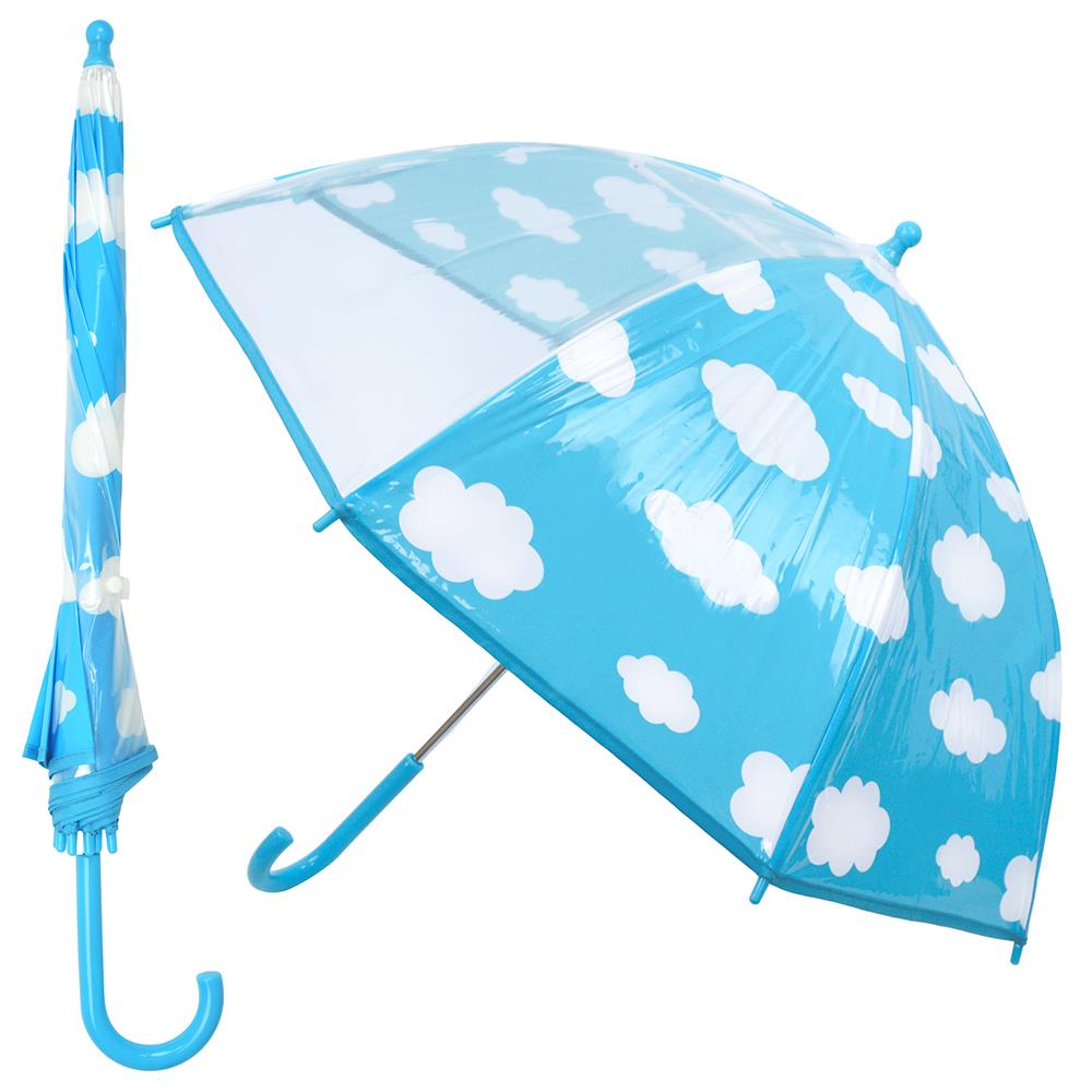 A2Z Kids POE Clear Dome Umbrella Wind and Rain Resistant Outdoor Travel Brolly - Picture 7 of 57