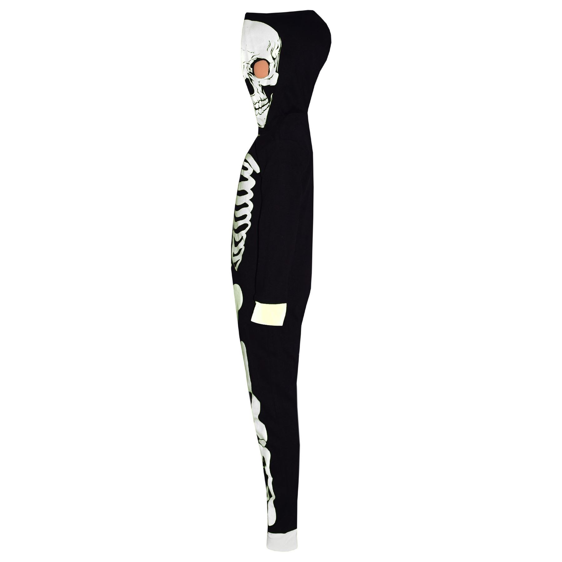 skeleton print onesie