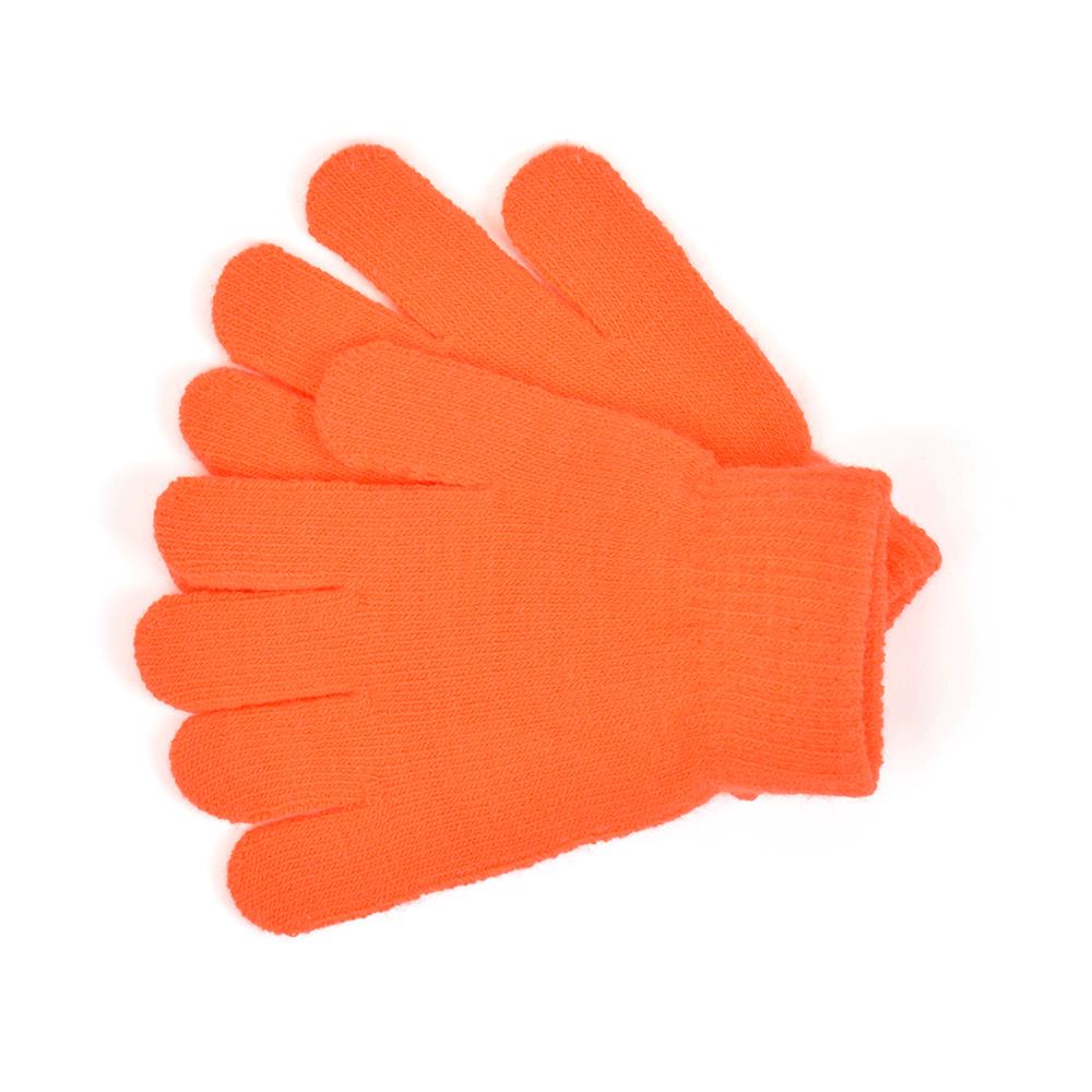 Kids 4 Pack Gloves Winter Warm Thermal Neon Magic Gloves One Size Fit Mitten - Picture 6 of 6