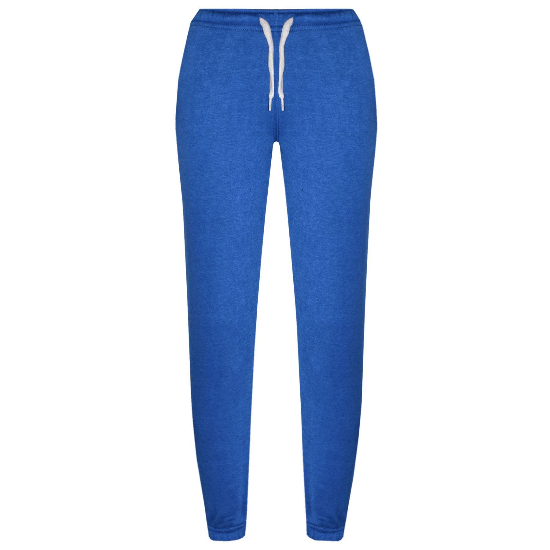 Kids Unisex Plain Tracksuit Contrast Hoodie with Joggers Sports Activewear Set - Picture 112 of 116