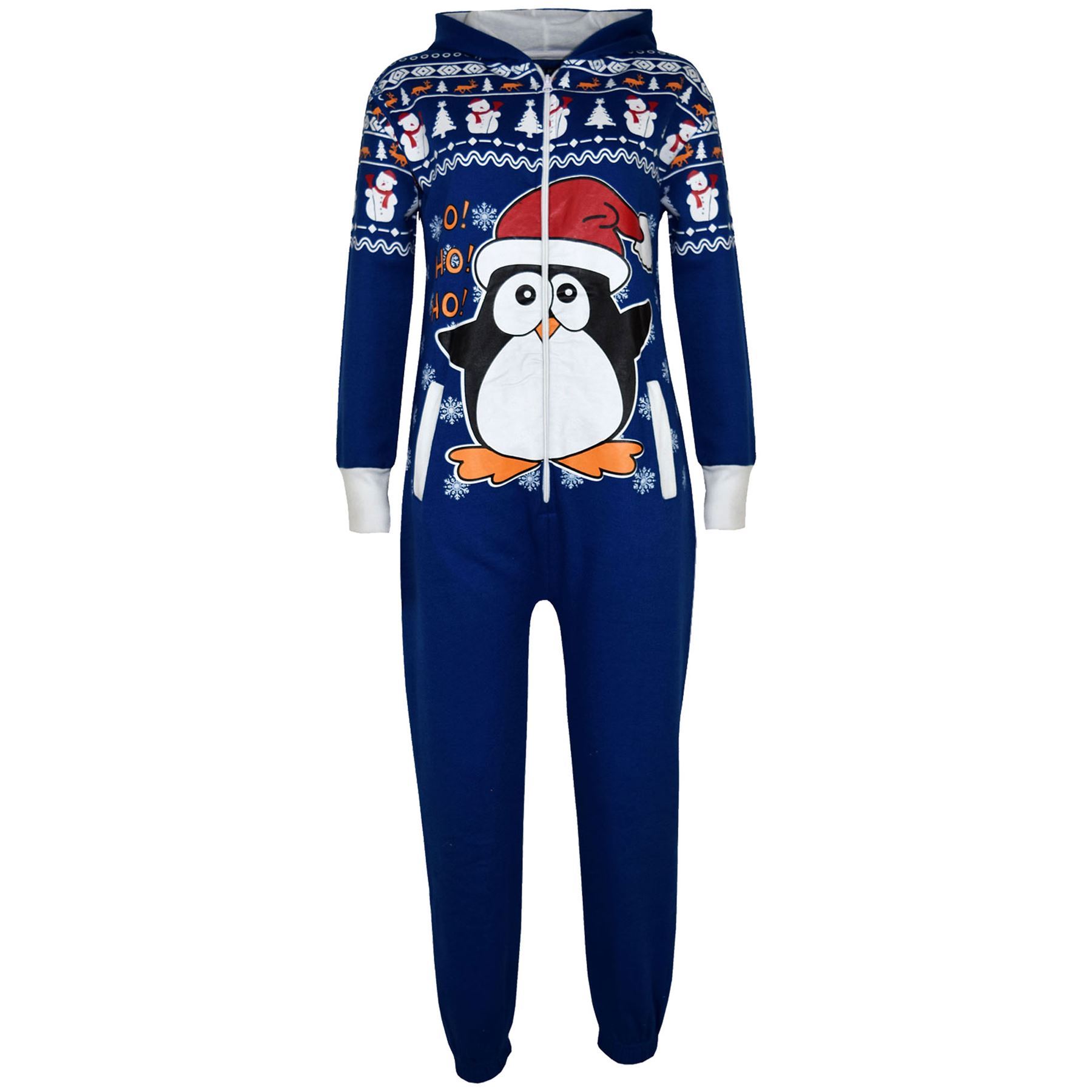 Kids Girls Boys Novelty Christmas Santa Reindeer A2Z Onesie One Piece Jumpsuit - Picture 17 of 58