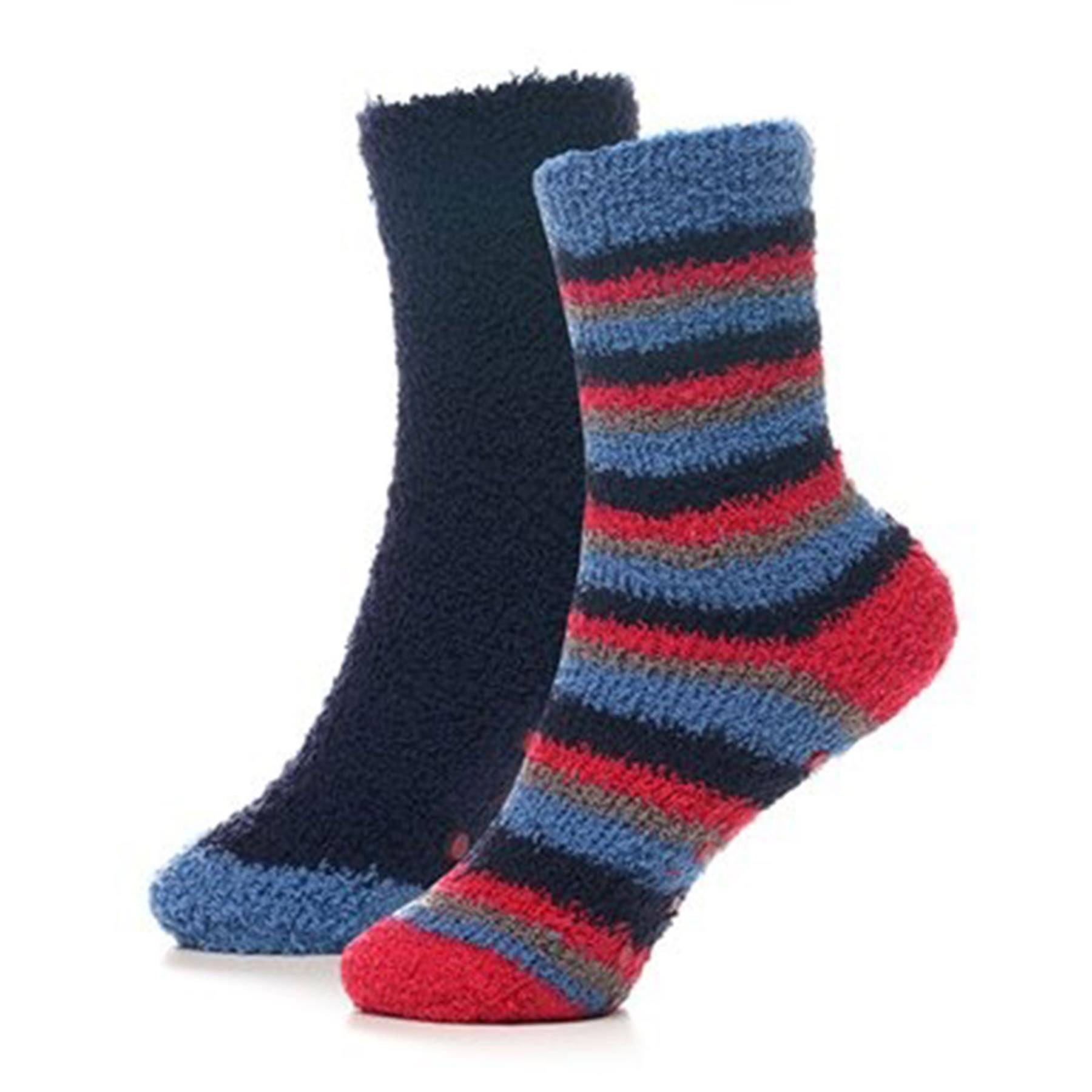 Kids Boys Cosy Thermal Socks Super Soft Fluffy Warm Non Skid Grippers Socks - Picture 3 of 9