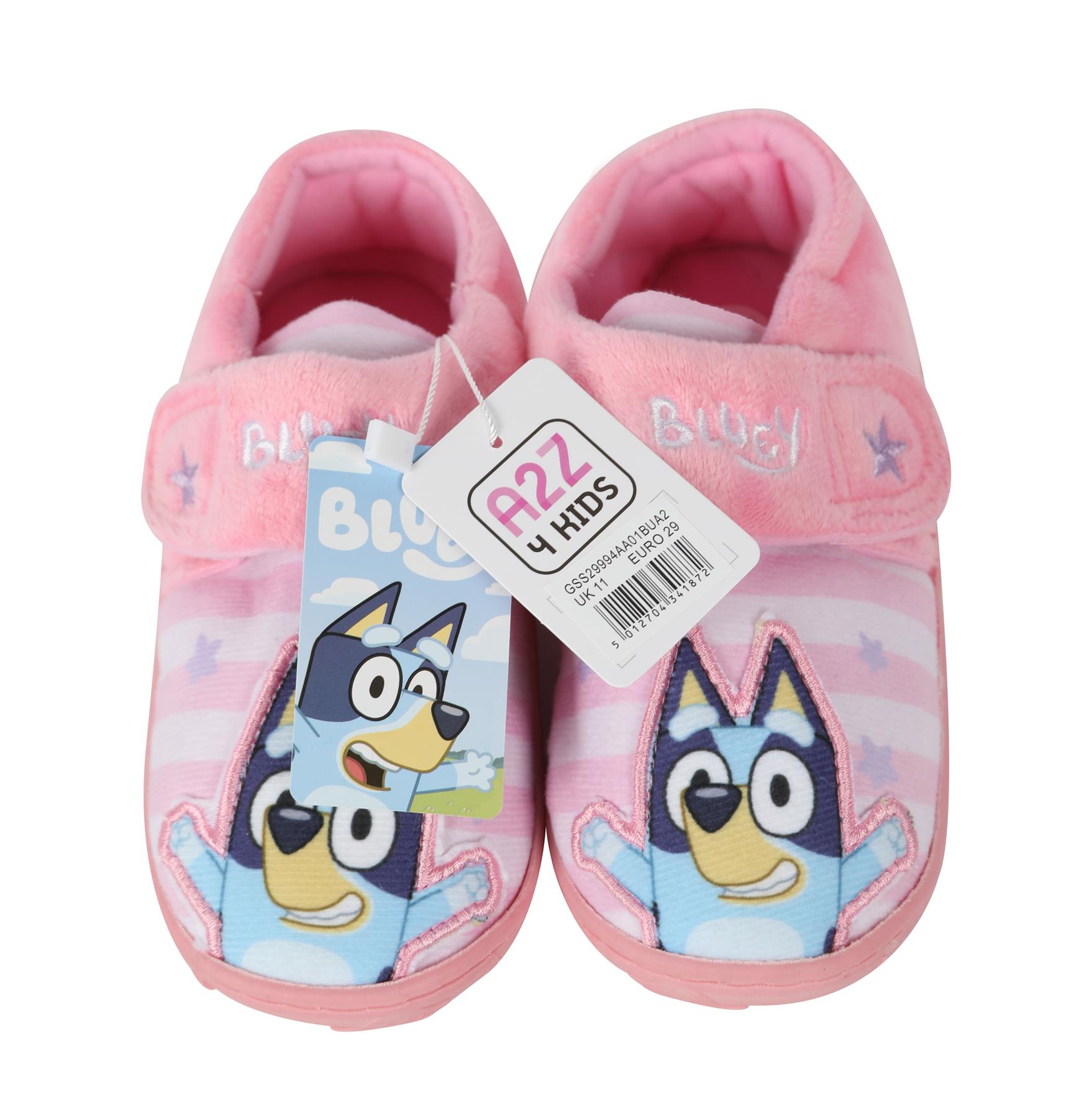 Kinder Mädchen Bluey Hausschuhe offiziell lizenzierte Figur Schuhe mit Stickerei - Bild 8 von 8