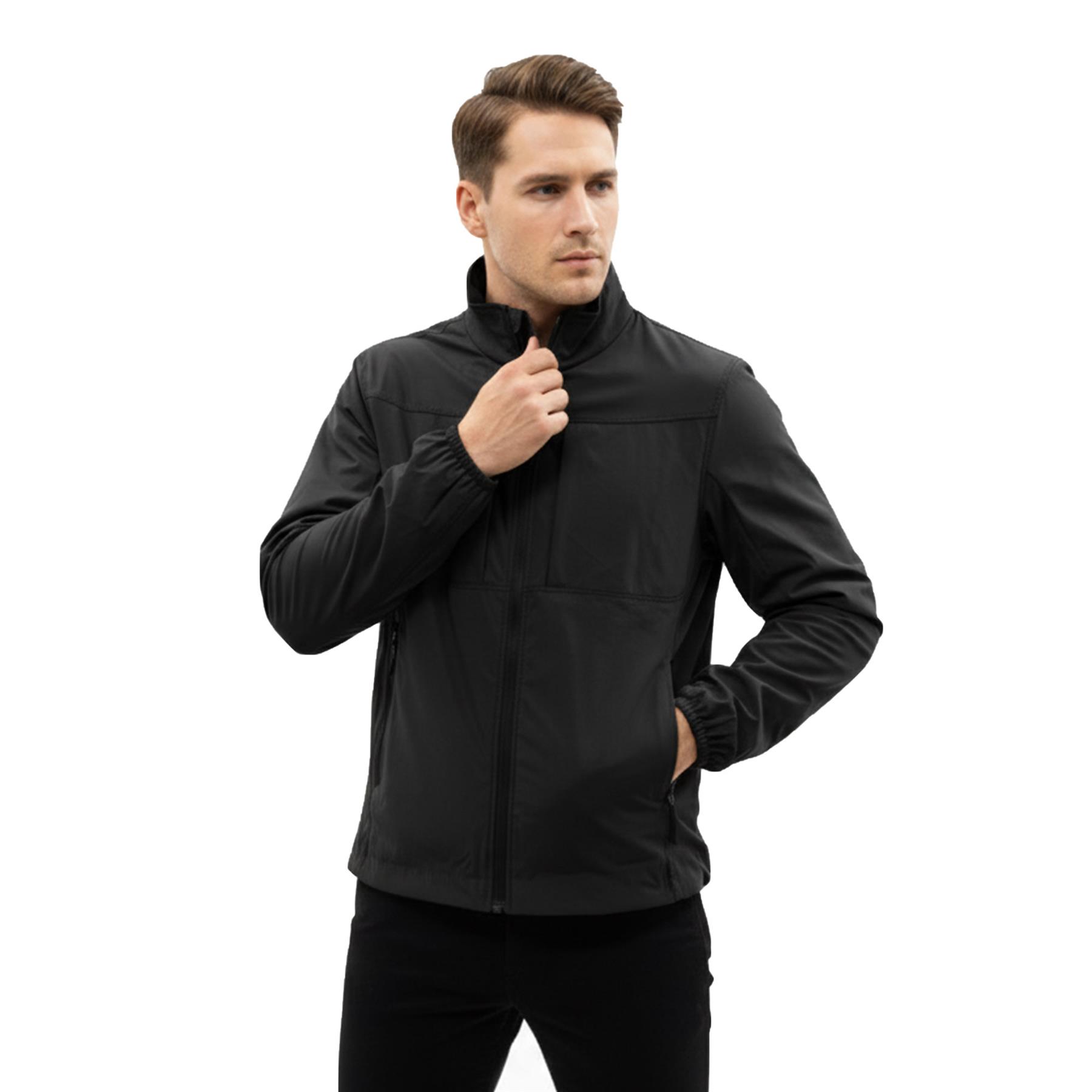 A2Z Mens Softshell Jacket Full Zip Outdoor Coat Wind Resistant