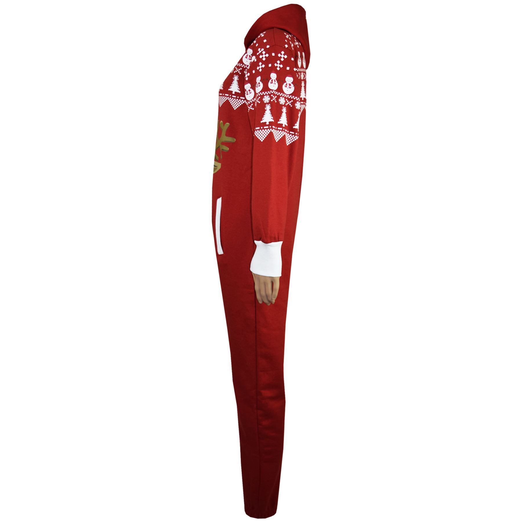 Kids Girls Boys Novelty Christmas Santa Reindeer A2Z Onesie One Piece Jumpsuit - Picture 36 of 58