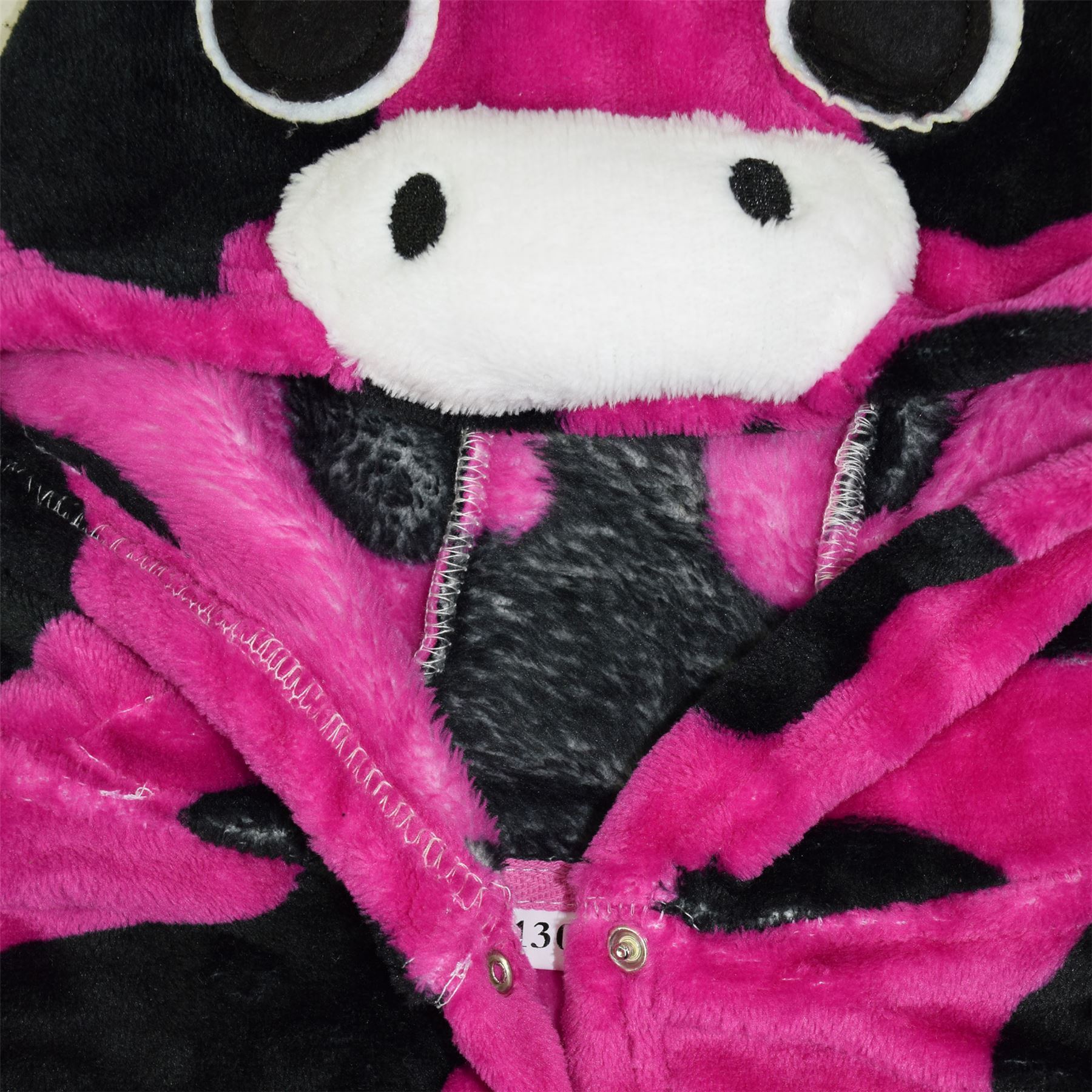 A2Z 4 Kids Super Soft 3D Animal Detail Dressing Gown Nightwear Hooded Robe 2-1 - Picture 81 of 154