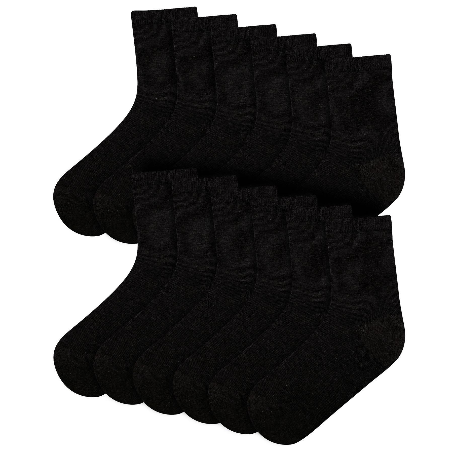 Ladies Cotton Rich Plain Socks Pack Of 6 Luxurious Soft Socks For Women - Picture 2 of 7