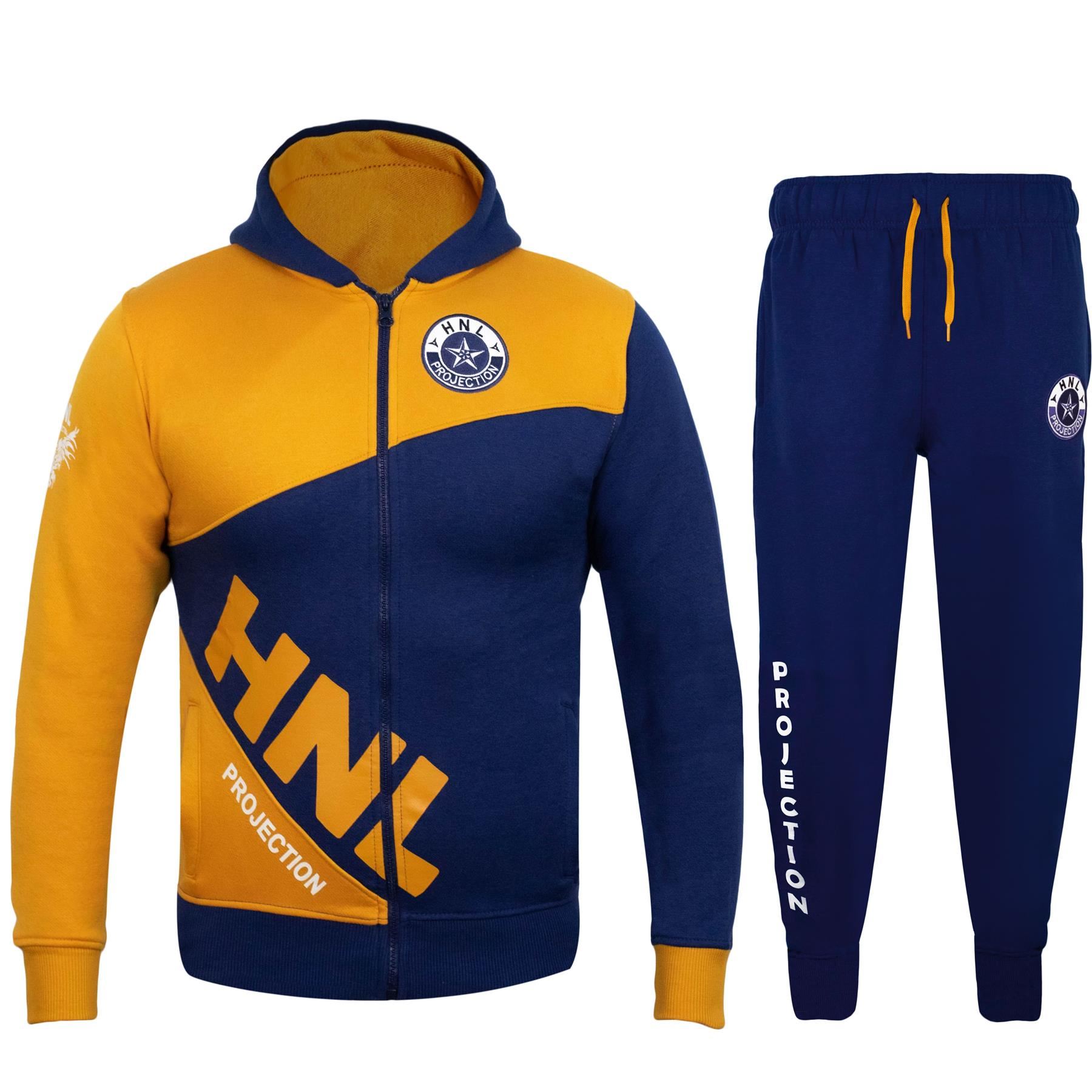 Bambini Ragazzi Ragazze Unisex Tuta Da Ginnastica Senape HNL Con Cerniera  Felpa Con Cappuccio \u0026 Pantaloni sportivi in basso | eBay