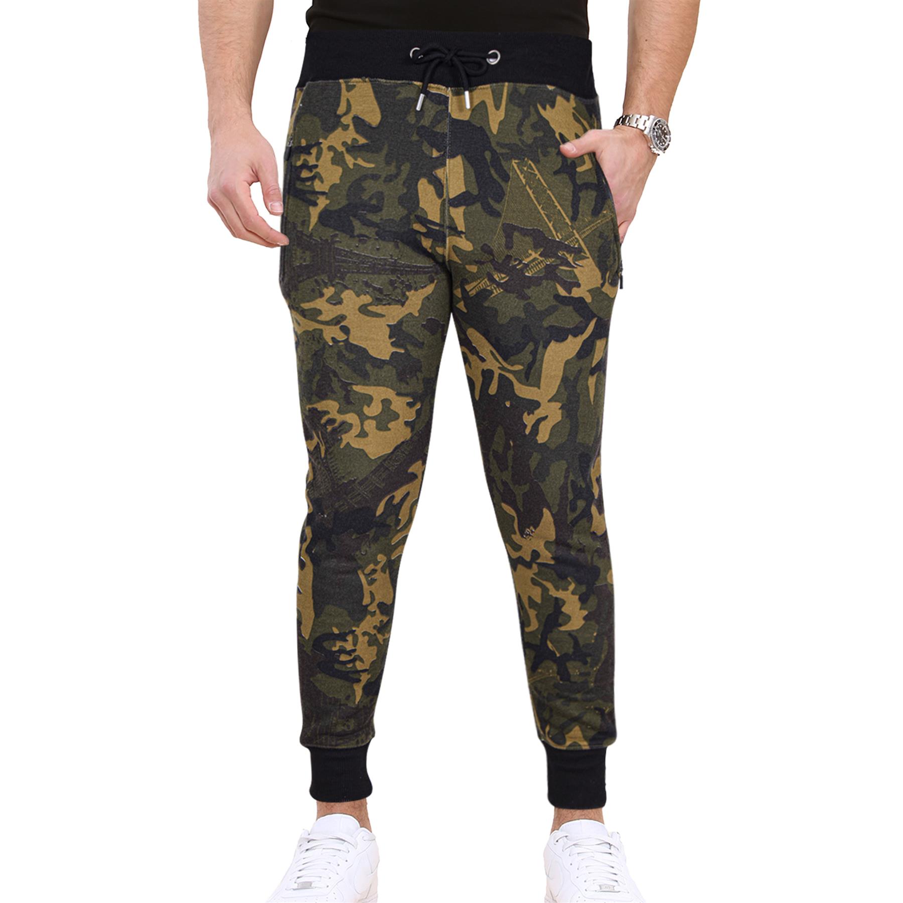 Mens Fleece Jogging Bottoms Joggers Exercise Sweatpants Gym Trousers - Picture 22 of 47