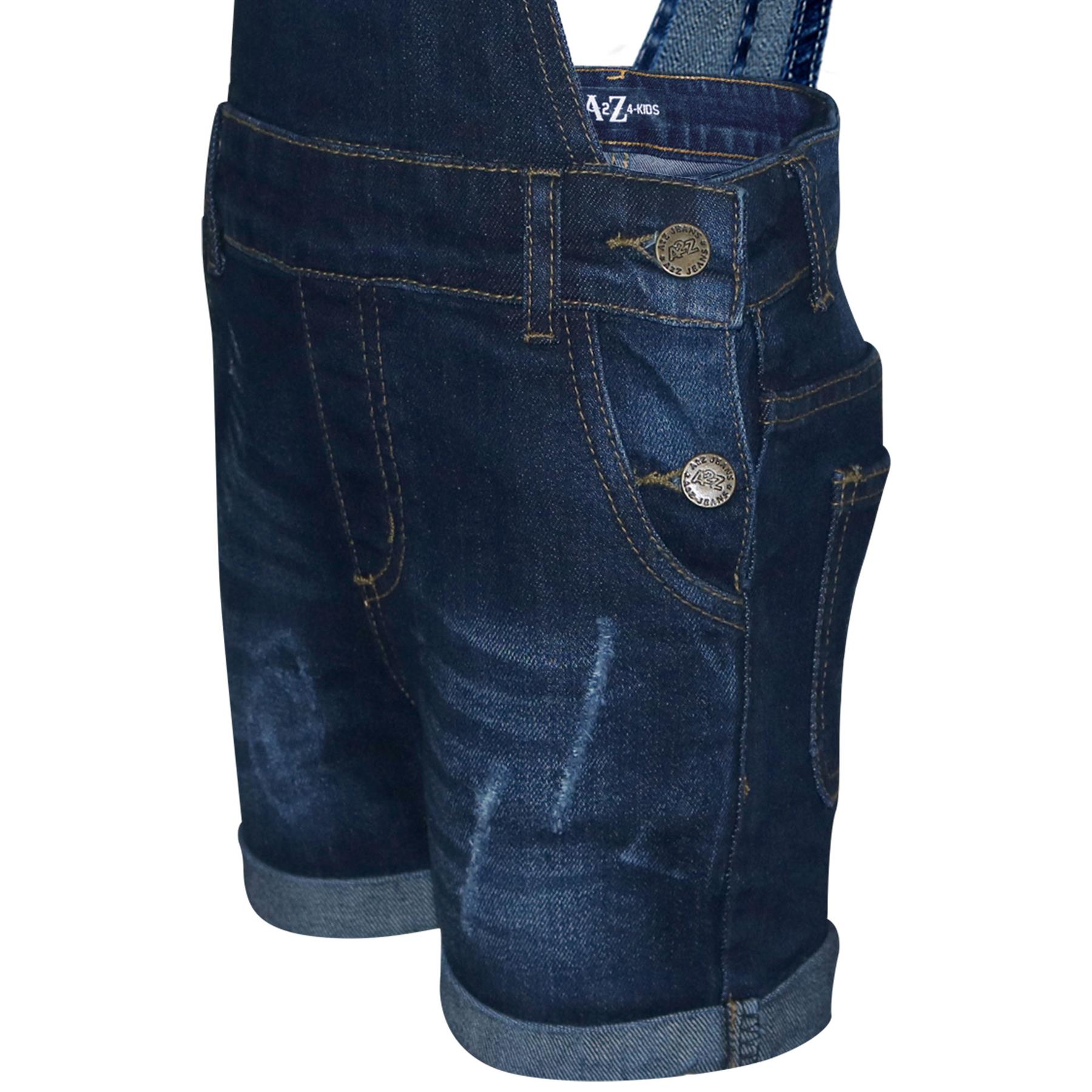 children's denim short dungarees
