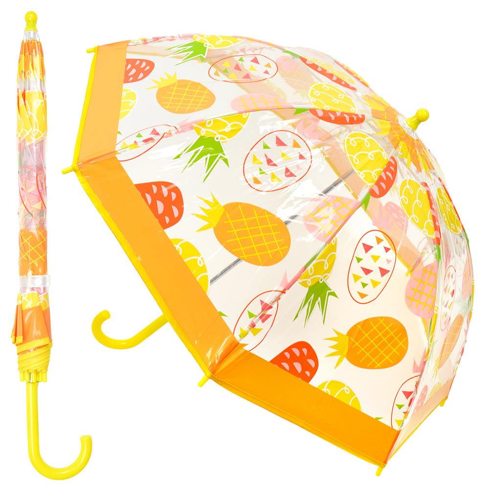 A2Z Kids POE Clear Dome Umbrella Wind and Rain Resistant Outdoor Travel Brolly - Picture 38 of 57