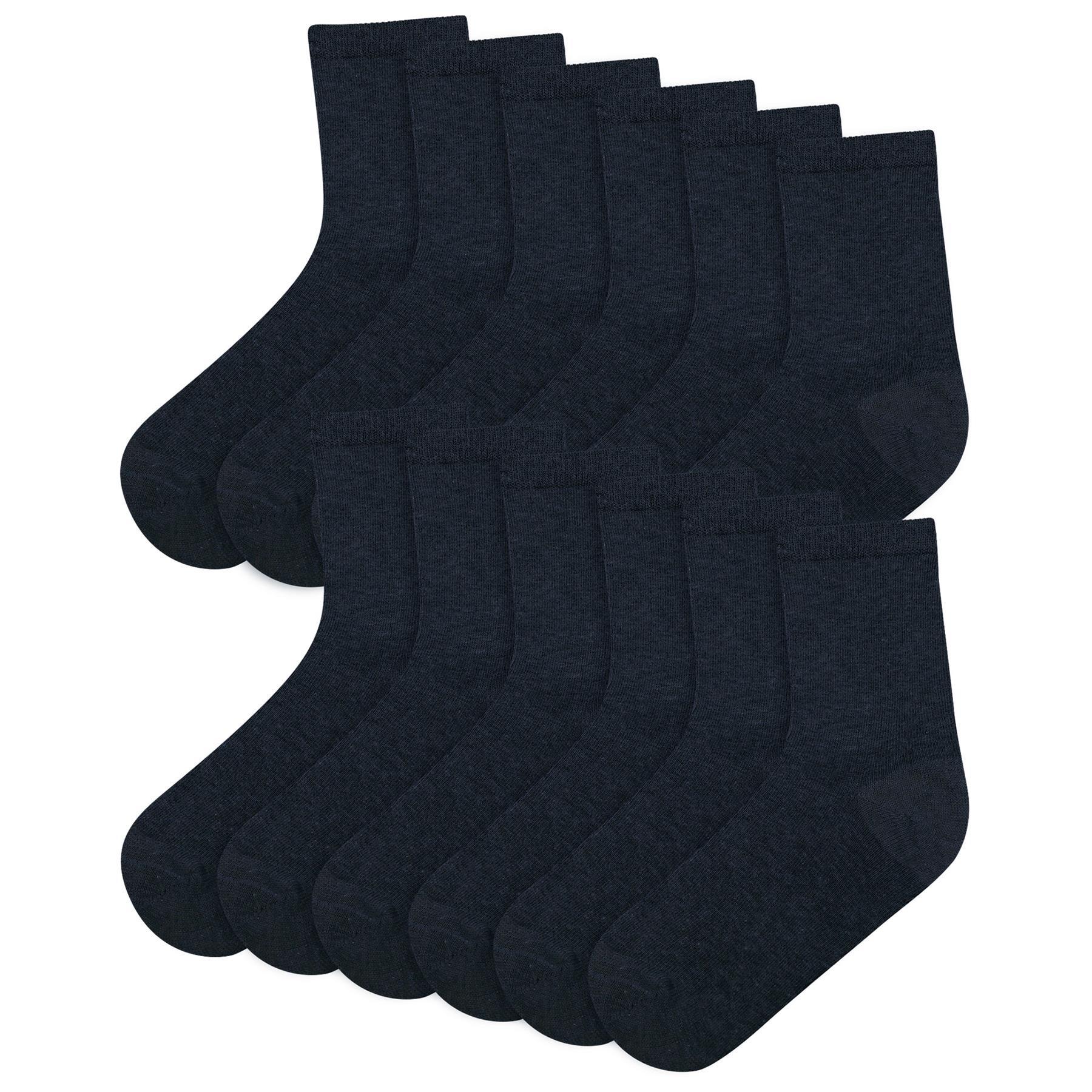 Ladies Cotton Rich Plain Socks Pack Of 6 Luxurious Soft Socks For Women - Picture 6 of 7