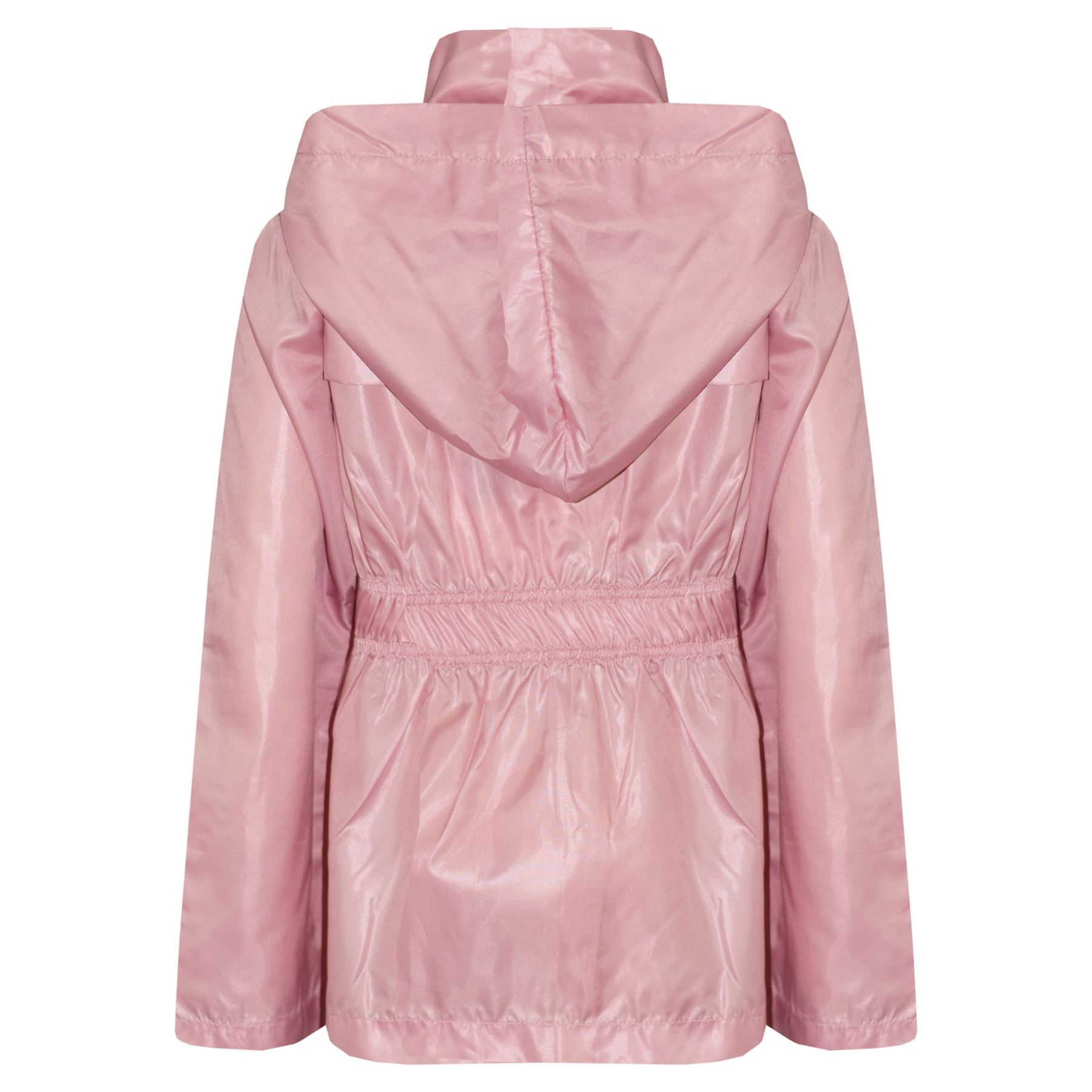 A2Z 4 Kids Raincoat Jacket Baby Pink Windbreaker Waterproof Parka Shower Coat - Picture 4 of 6
