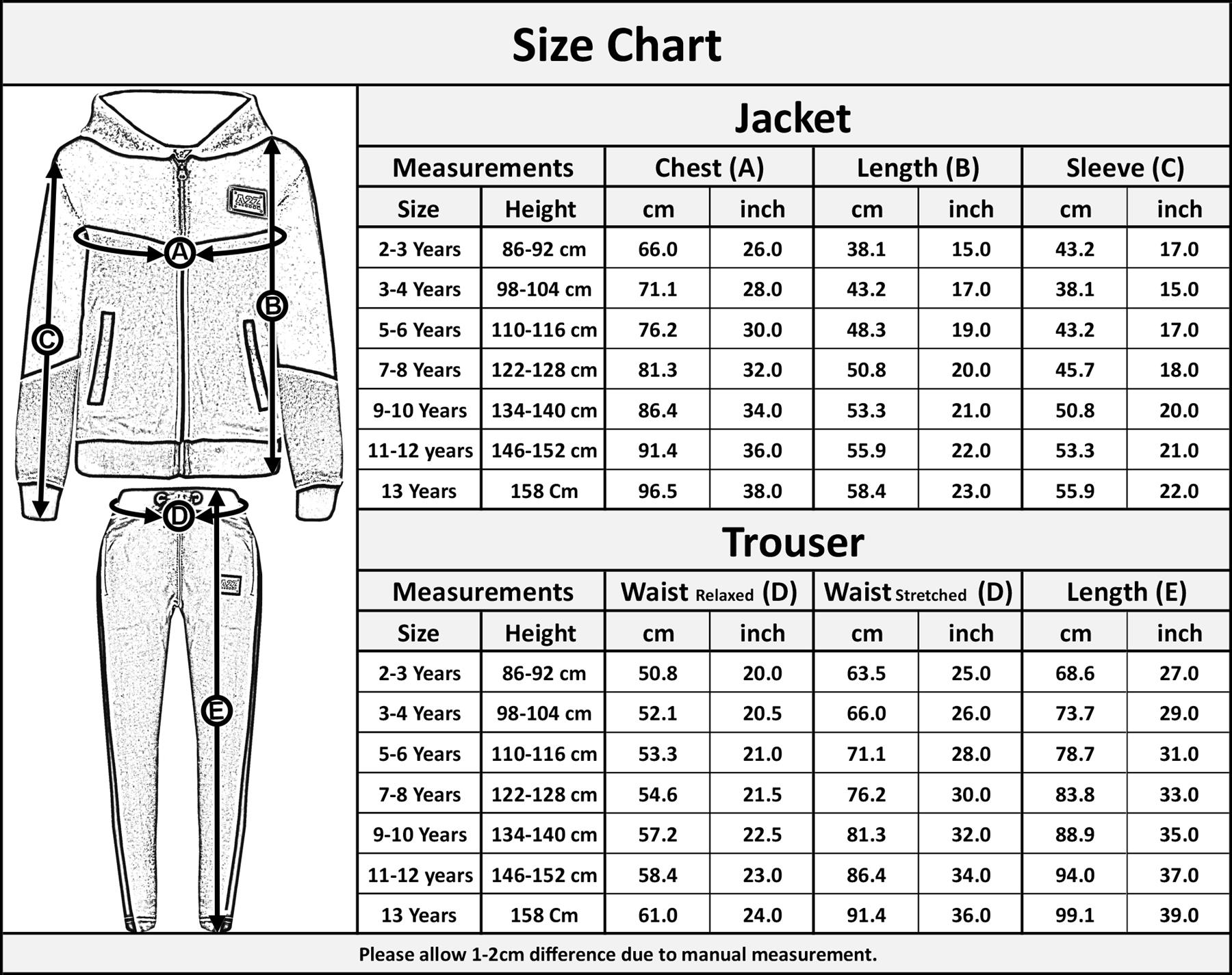 Boys Girls Tracksuit Fleece Hoodie Top Joggers Bottom Suit Set Age 2-13 years - Picture 42 of 56