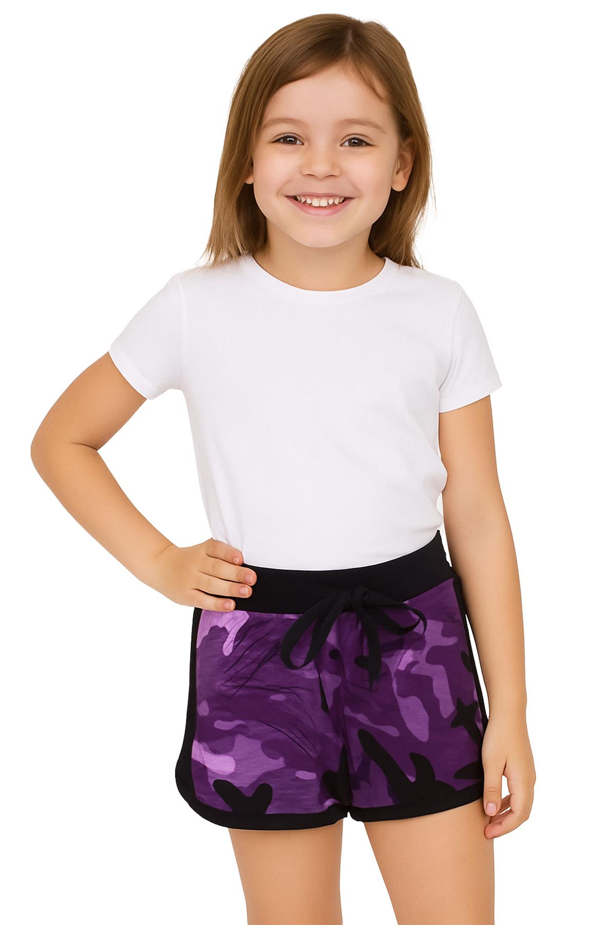 Girls Shorts 100% Cotton Dance Sports Summer Hot Short Lightweight Pants 2-13 - Picture 49 of 138