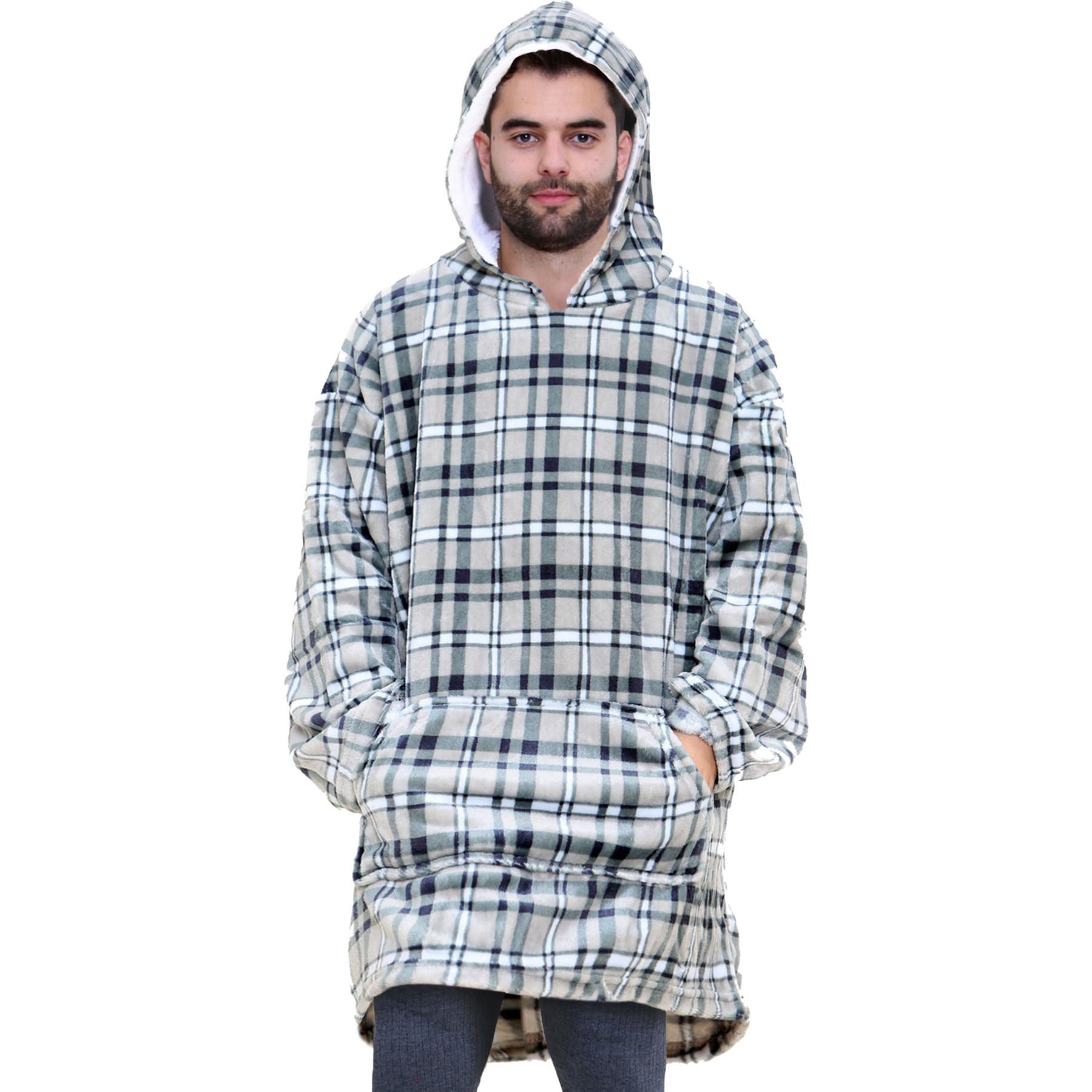 Unisex Hombres Damas Sudadera con Capucha de Gran Tamaño Animal Acurrucarse Manta Súper Suave Cálida Vellón - Imagen 51 de 104