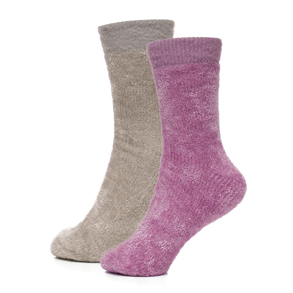 A2Z Ladies Socks 4 Pack Chenille Velvet Durable Stylish Winter Warm Cosy Socks - Picture 7 of 9