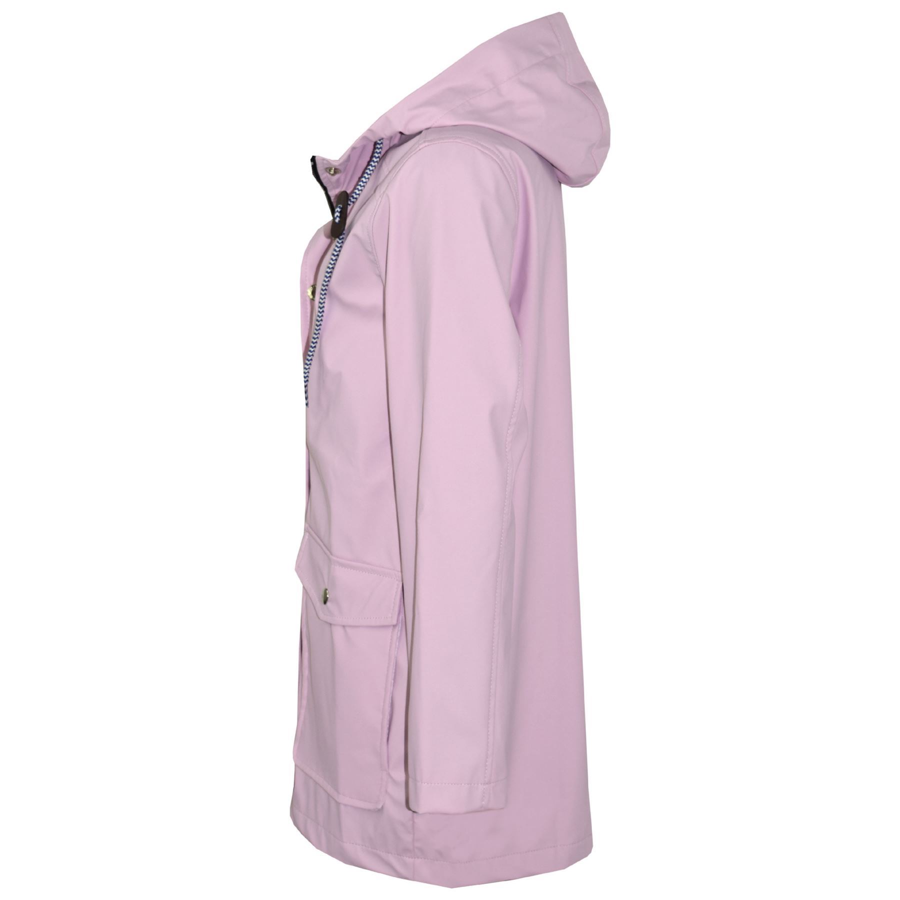 PU Raincoat Lilac Jacket Windbreaker Waterproof Parka Hooded Girls 5-13 ...