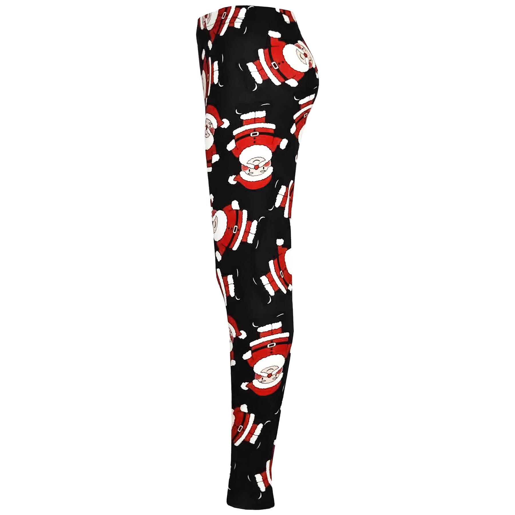 A2Z 4 Kids Girls Christmas Santa Xmas Legging Swing Dress Children Age 1-13 Yrs - Picture 23 of 38