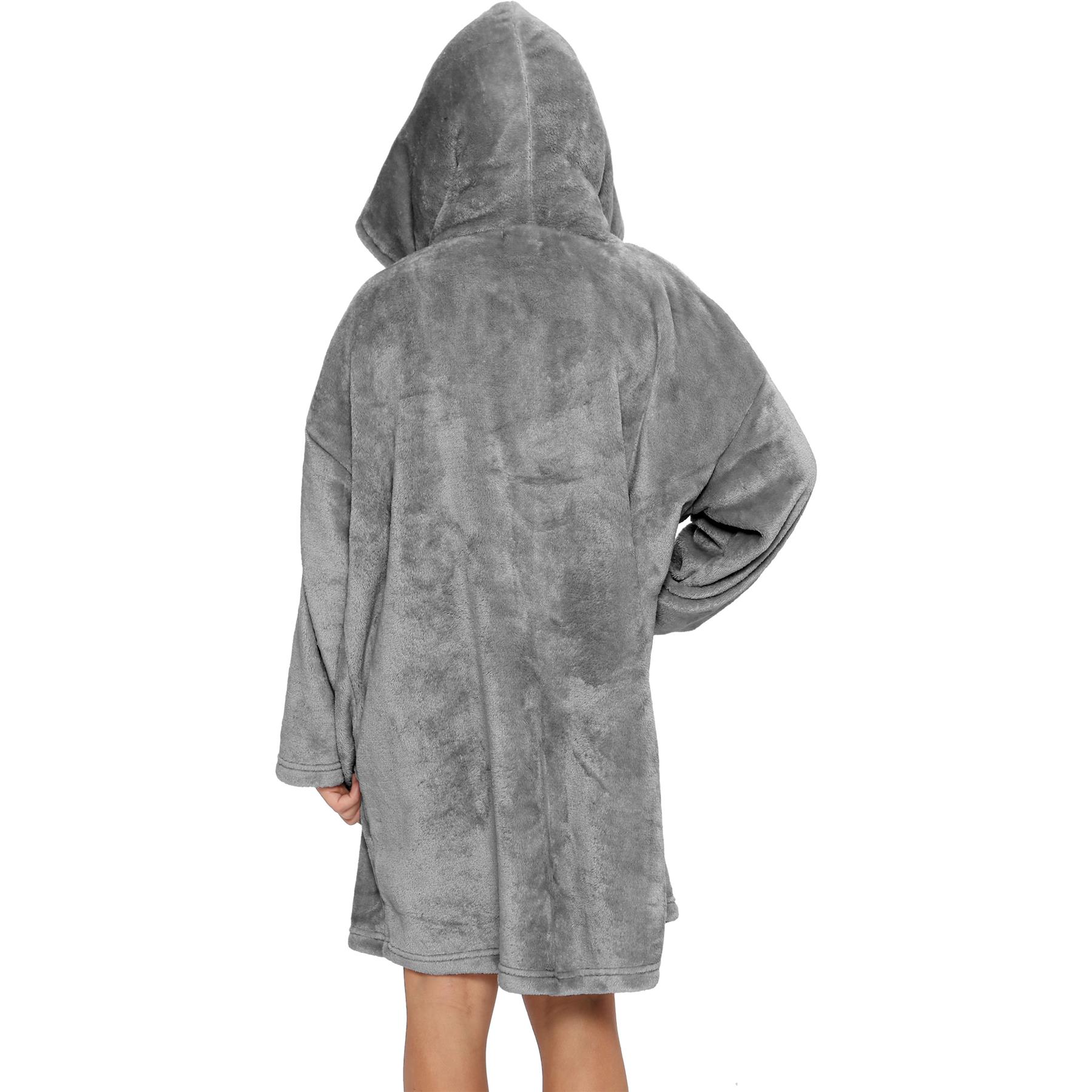 Unisex Hombres Damas Sudadera con Capucha de Gran Tamaño Animal Acurrucarse Manta Súper Suave Cálida Vellón - Imagen 81 de 104