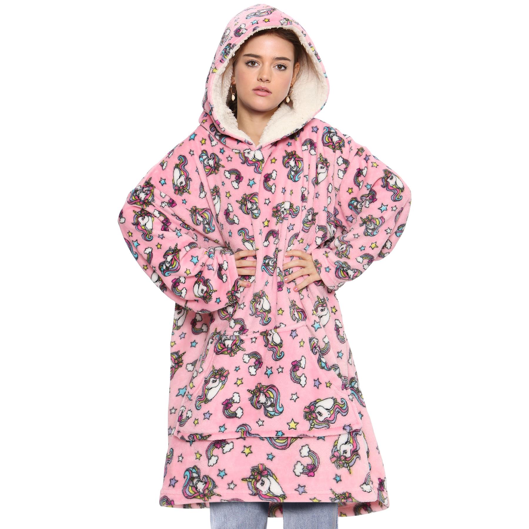 Unisex Men's Ladies Oversized Hoodie World Book Day Snuggle Super Soft Blanket - Picture 119 of 123