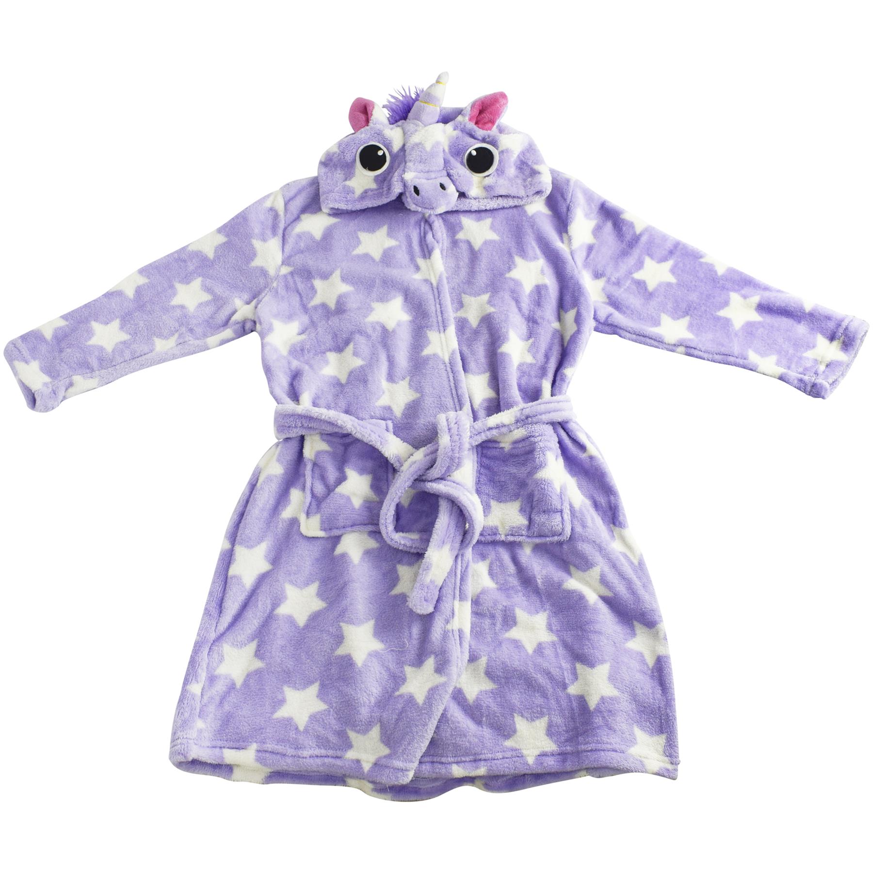 A2Z 4 Kids Super Soft 3D Animal Detail Dressing Gown Nightwear Hooded Robe 2-1 - Picture 53 of 154