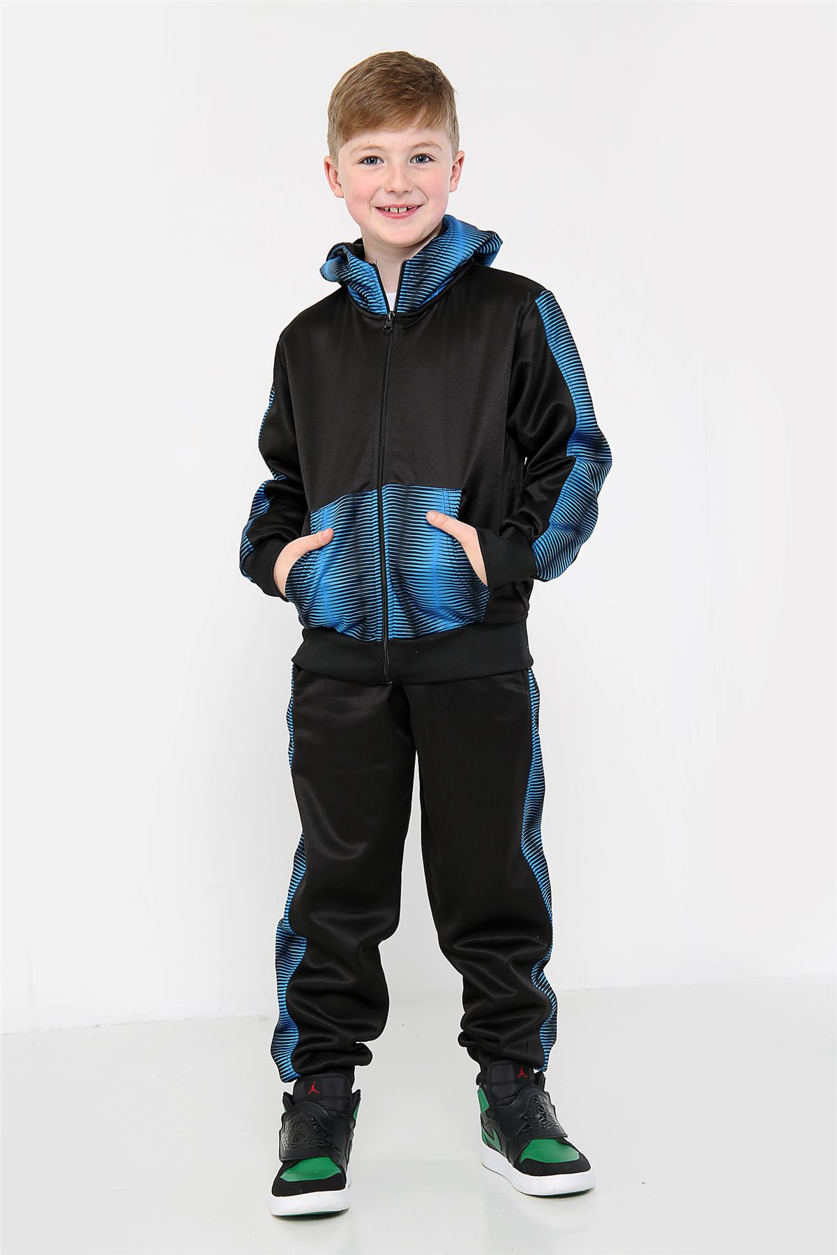 A2Z 4 Kids Jungen Trainingsanzug - Kapuzenpullover & Jogginghose Set Mit HNL Aufdruck