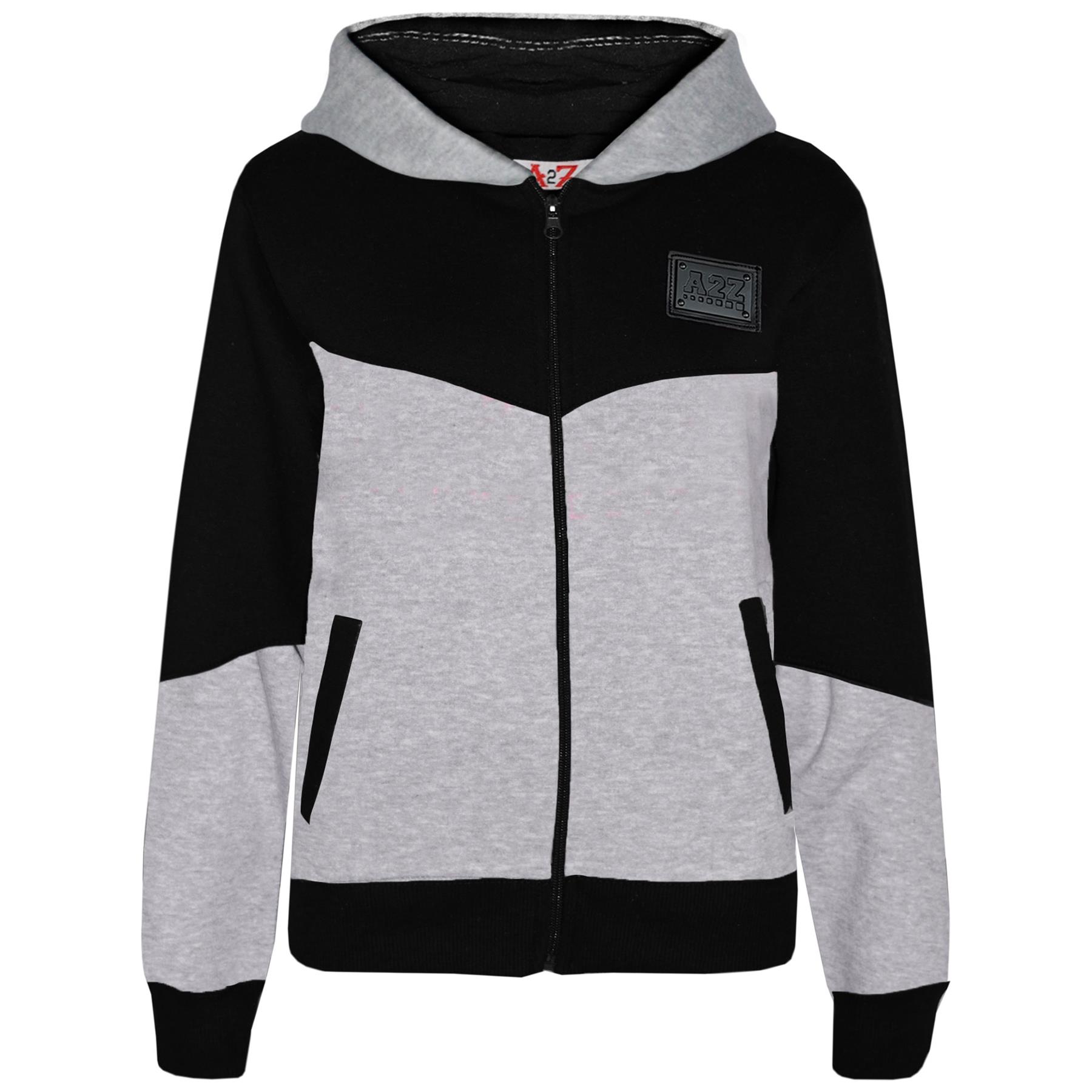 Boys Girls Tracksuit Fleece Hoodie Top Joggers Bottom Suit Set Age 2-13 years - Picture 53 of 56