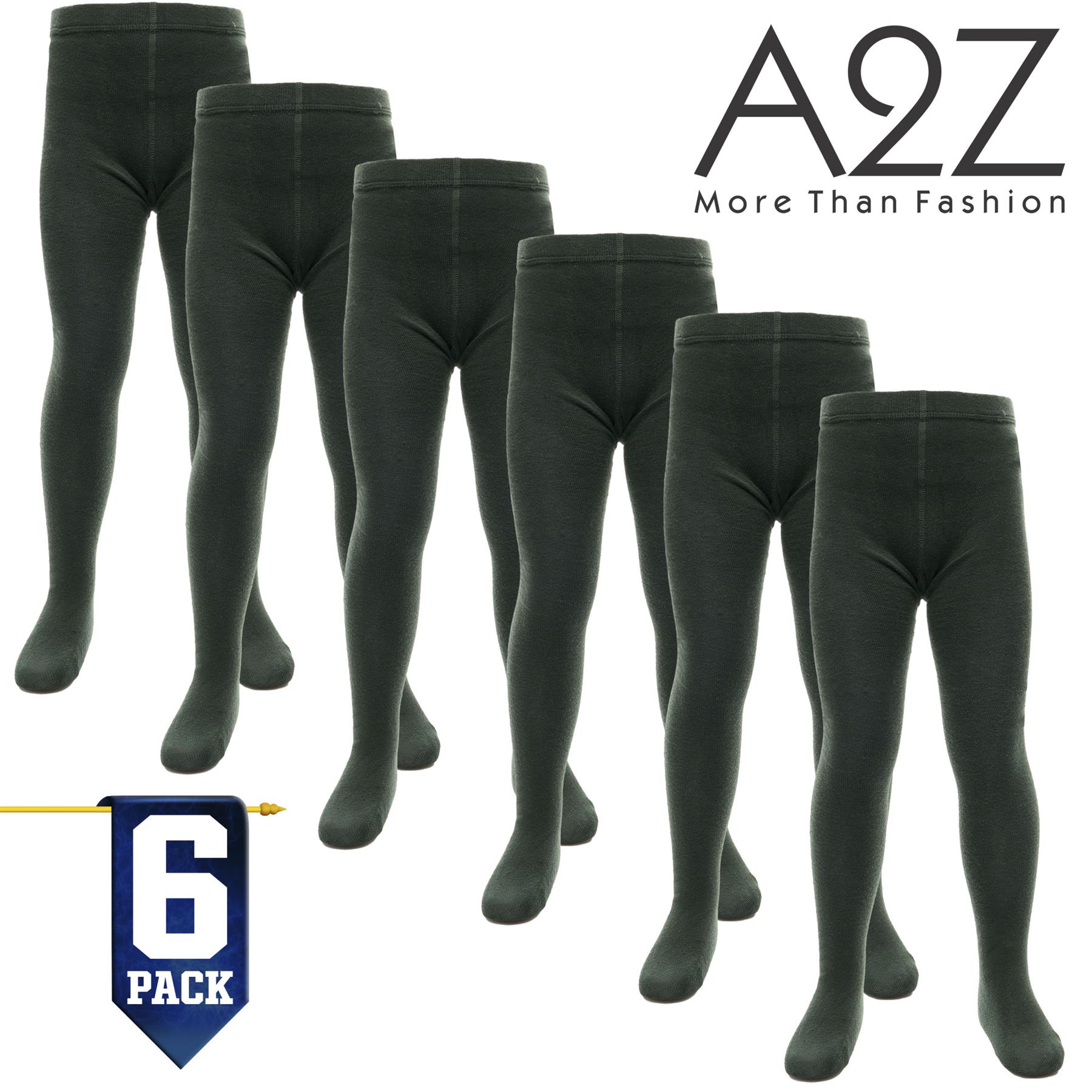 Kids Girls Cotton Rich Uniform School Tights Pack Of 6 Warm Thick Schoolwear - Picture 13 of 26