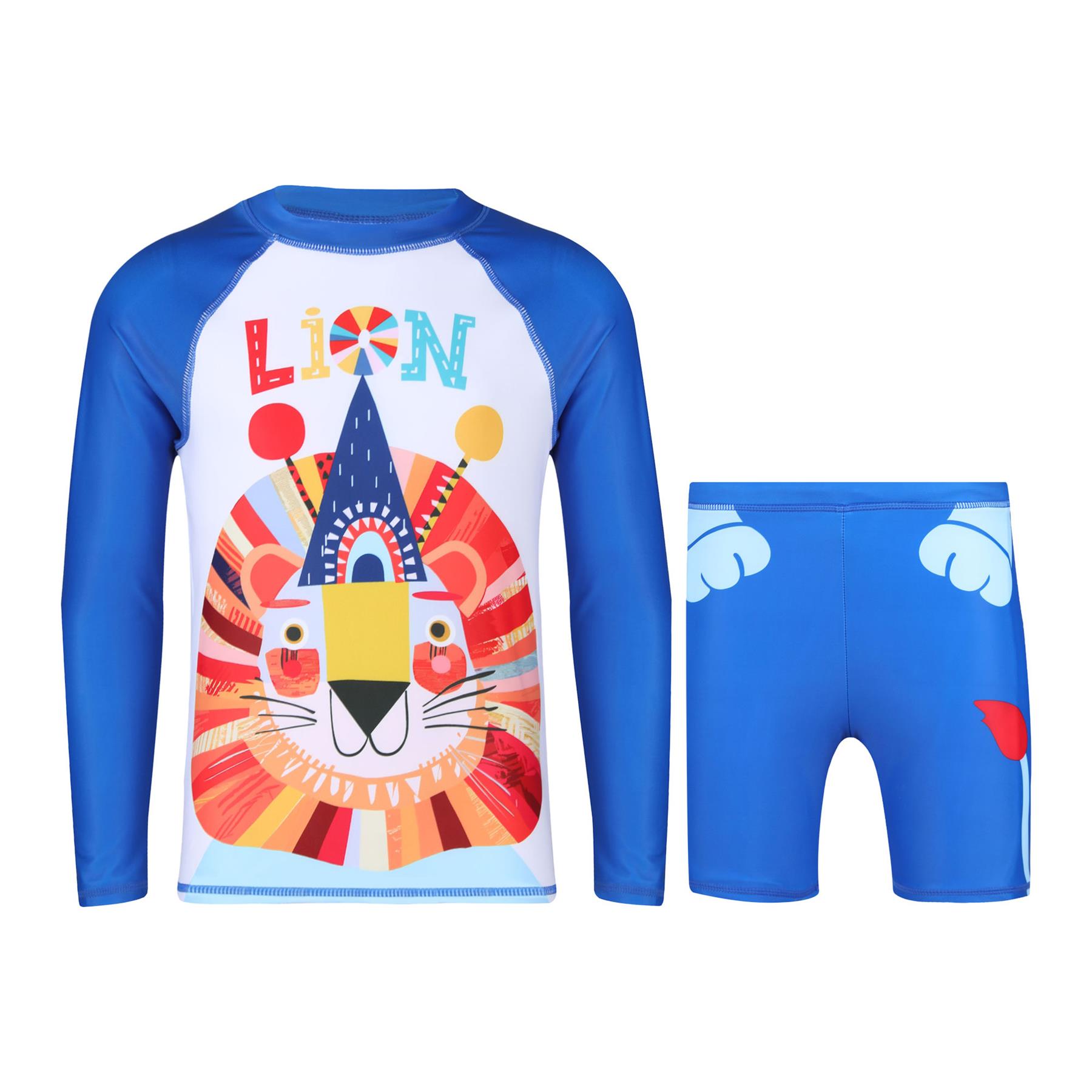 A2Z 4 Kids Boys Swimming Costume Kids Beach Bathing Swim Set Two Piece Swimsuit - Picture 45 of 79