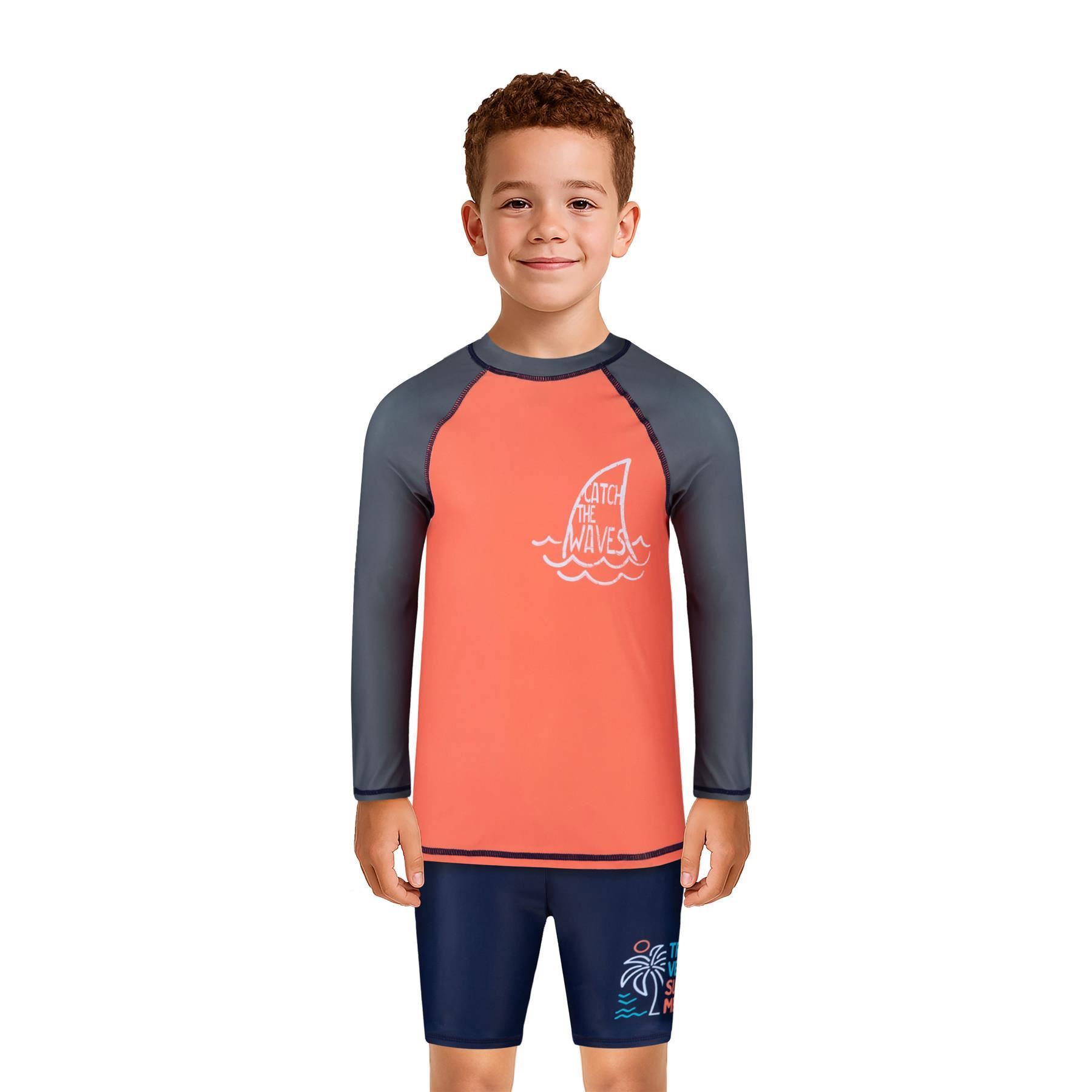 A2Z 4 Kids Boys Swimming Costume Kids Beach Bathing Swim Set Two Piece Swimsuit - Picture 18 of 79