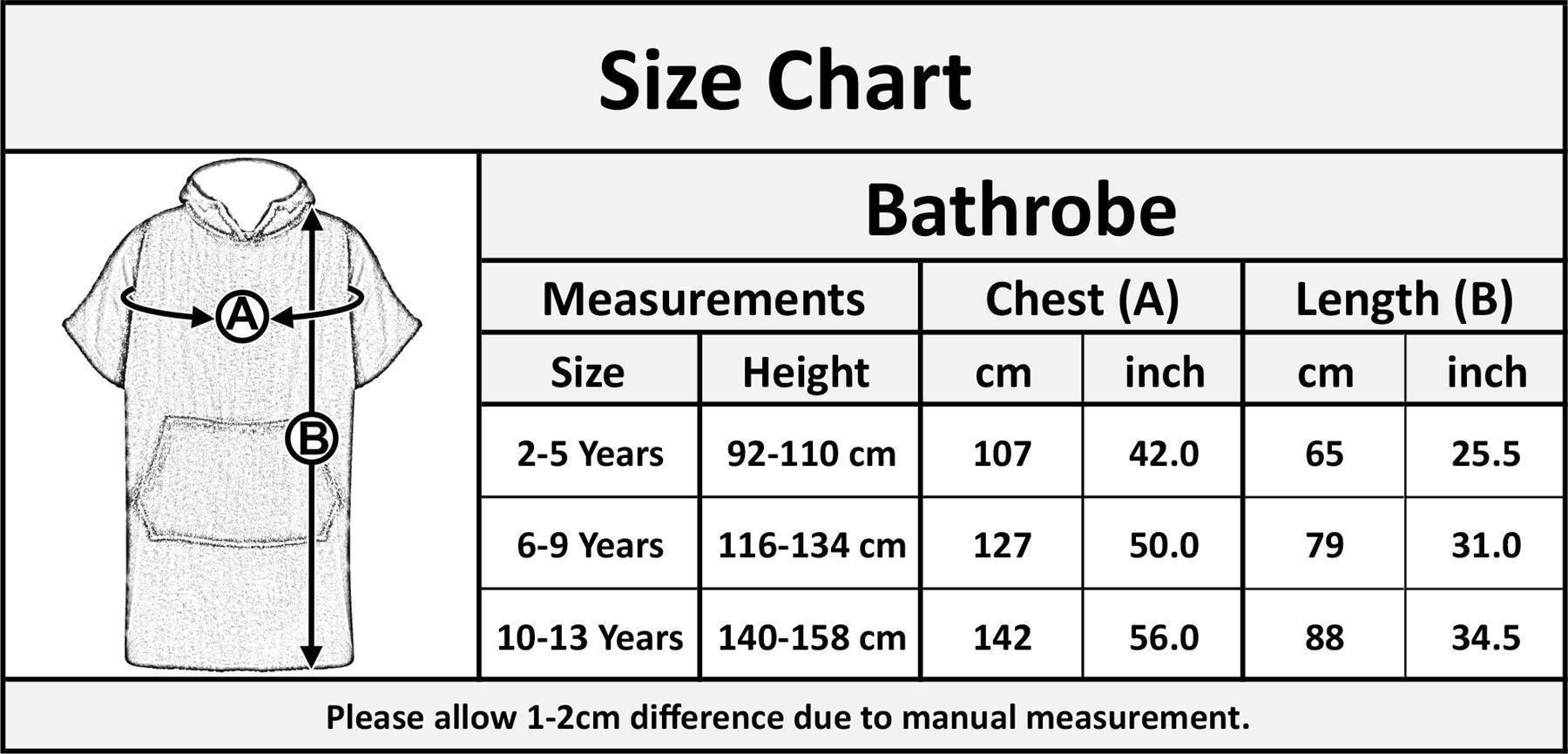 Kids Girls Boys Hooded Towel Bathrobe 100% Cotton Terry Towel Beach Bathing Robe - Picture 94 of 166