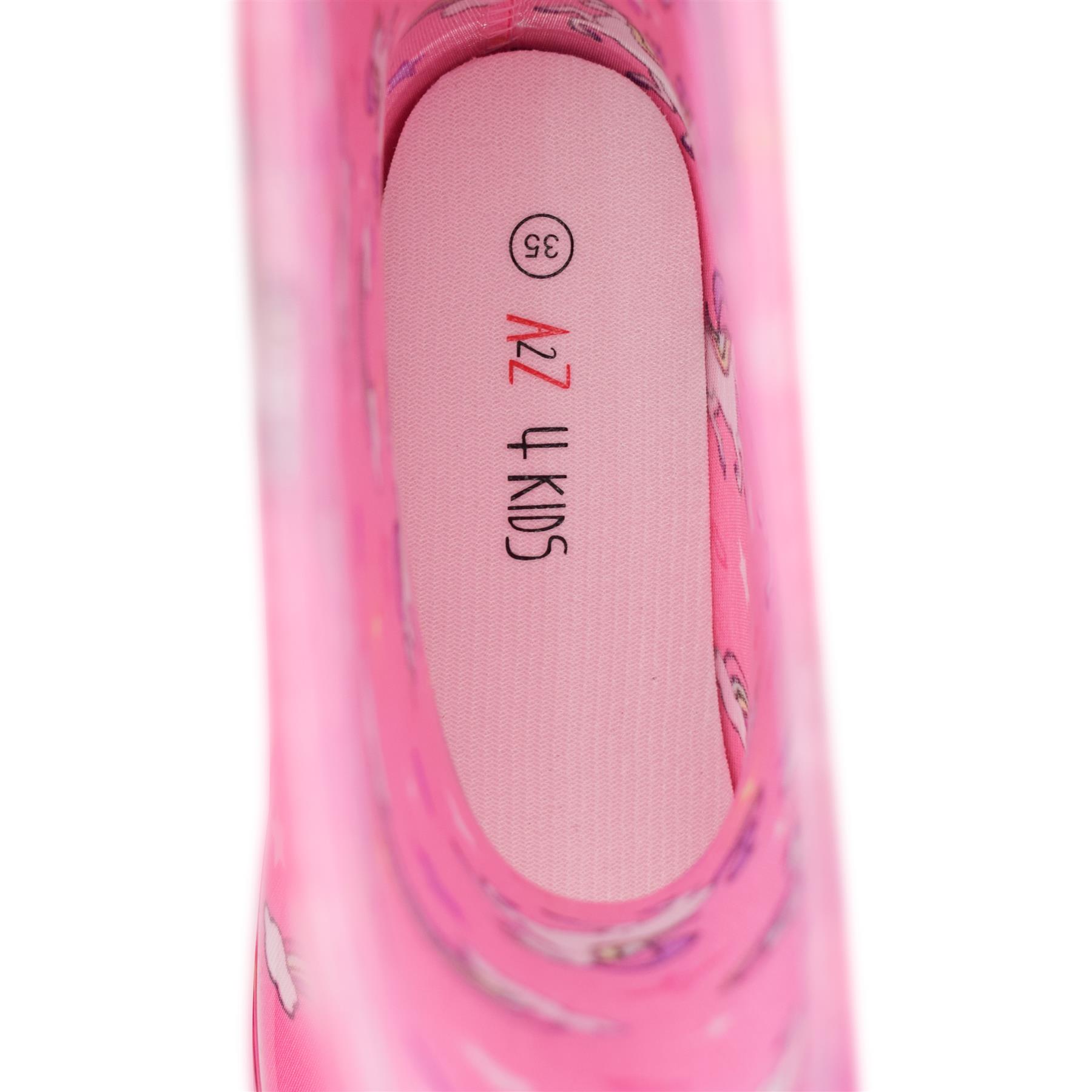 Niños Niñas Wellington Botas de Agua Antideslizantes Impermeables Ligeras Botas de Lluvia - Imagen 5 de 8