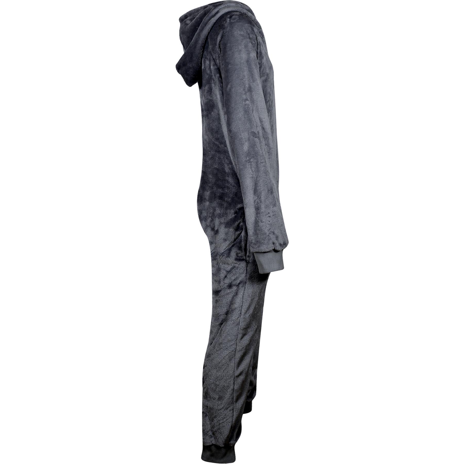Kids Girls Boys Plain Fleece A2Z Onesie One Piece Hooded All In One Jumpsuit - Picture 10 of 27