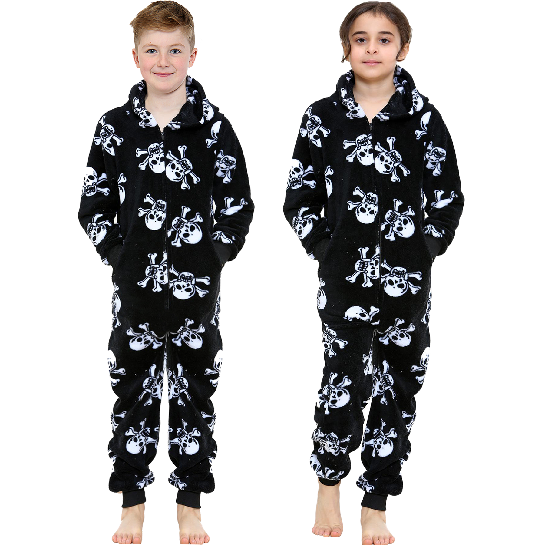 Fun Print Childrens A2Z Onesie One Piece Halloween Pyjama Set for Boys and Girls - Picture 13 of 18