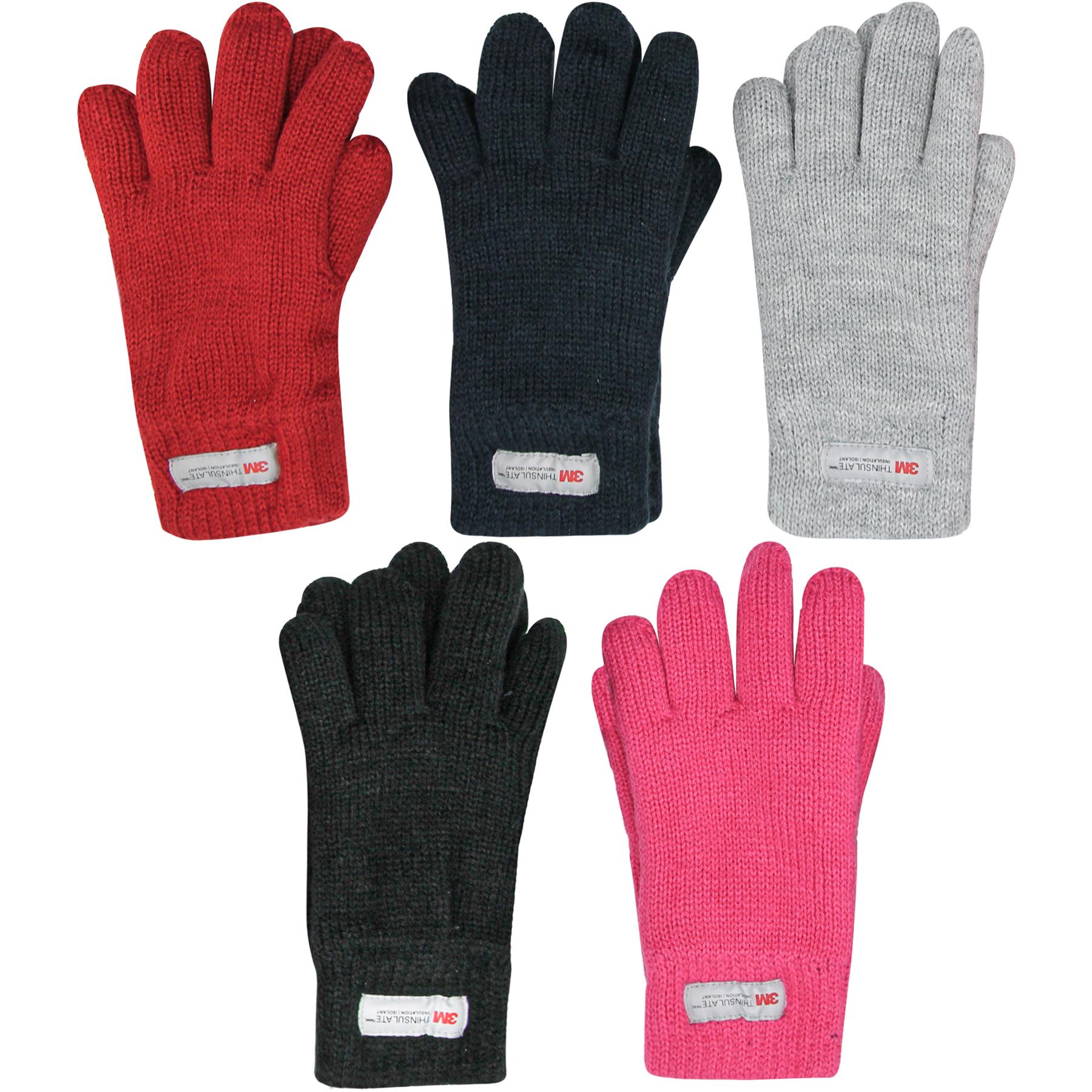 A2Z 4 Kids Girls Boys Thinsulate Gloves Winter Warm Mittens Soft Lined Gloves - Picture 5 of 26