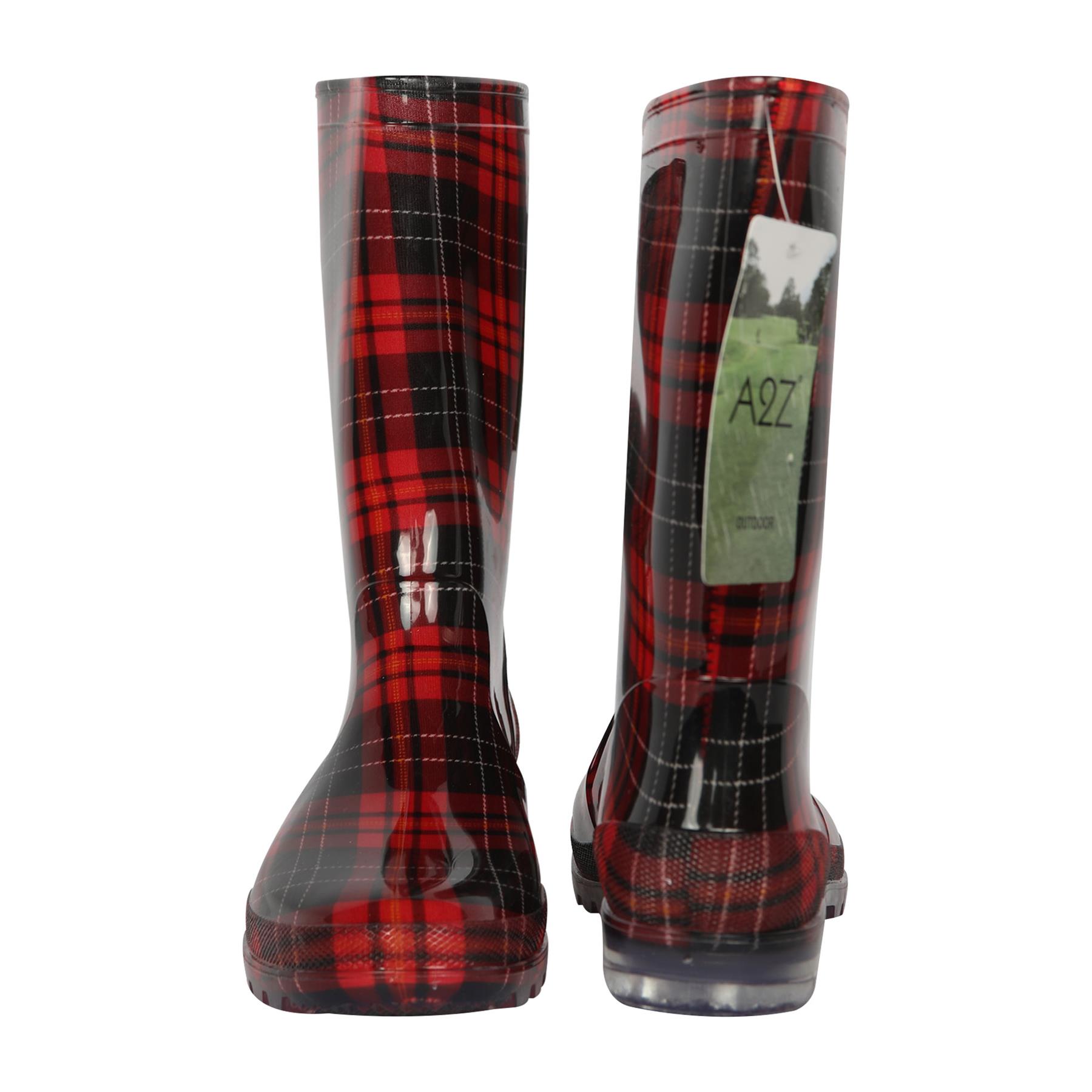Ladies Anti-Skid Waterproof Rubber Wellies Lightweight Women Wellington Boots - Picture 30 of 30