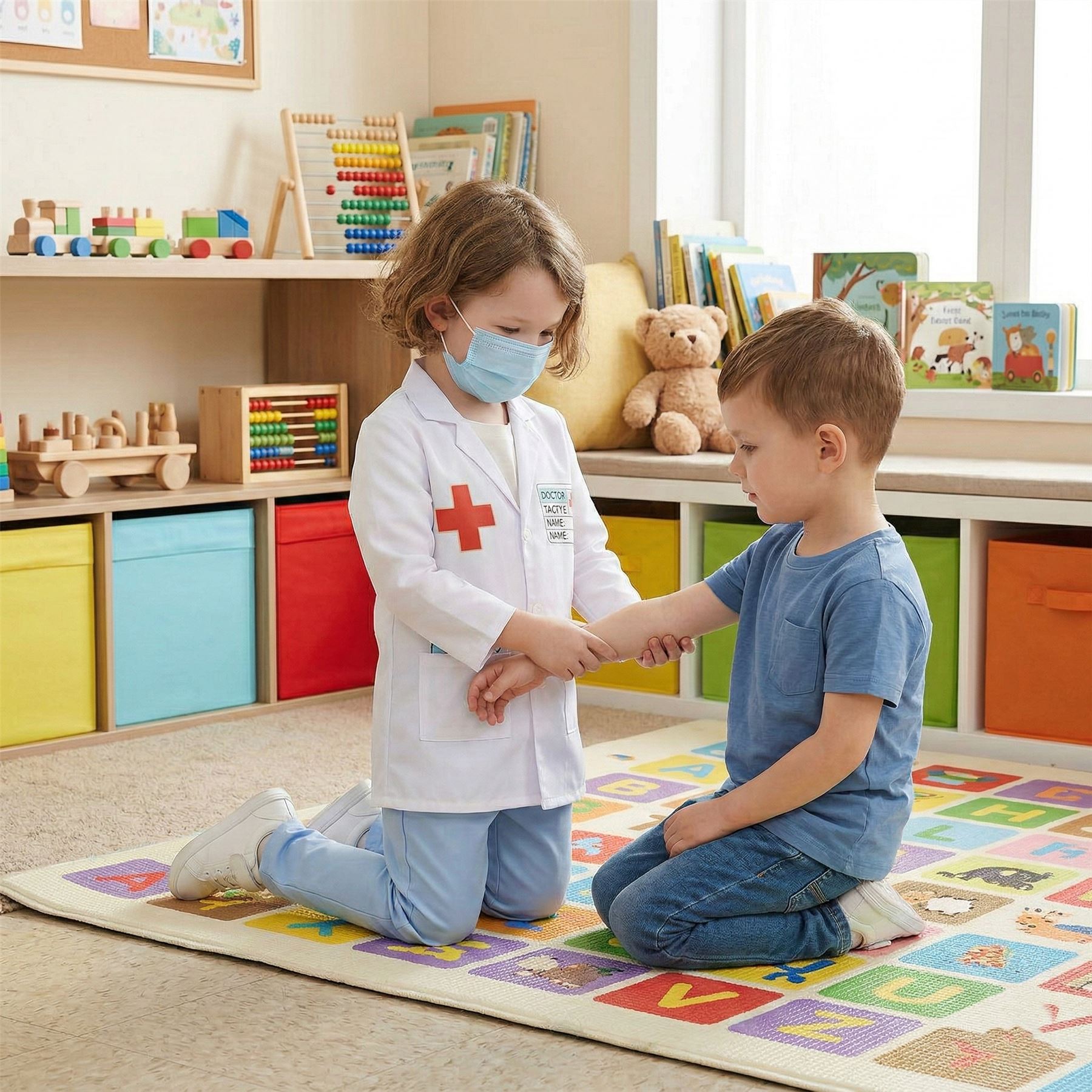 Kids Doctor Costume Doctor Role Play Halloween Doctor Uniform Outfit Kit