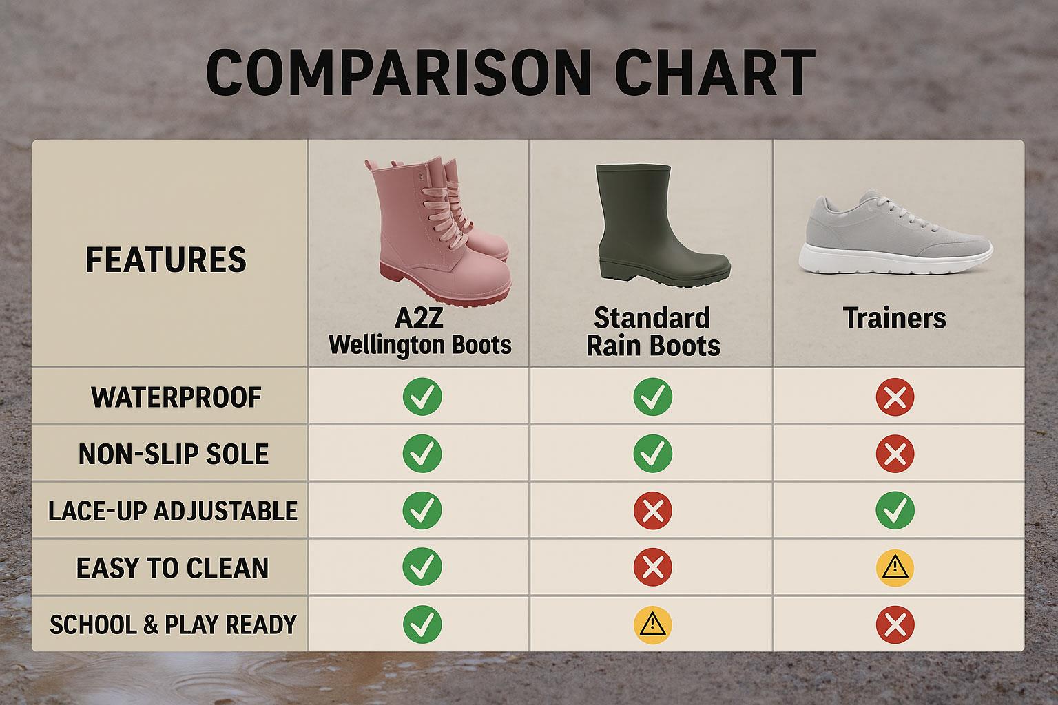 A2Z Womens Wellington Boots Lace Up Pink Waterproof PVC Rain Shoes Ankle Wellies - Picture 8 of 8