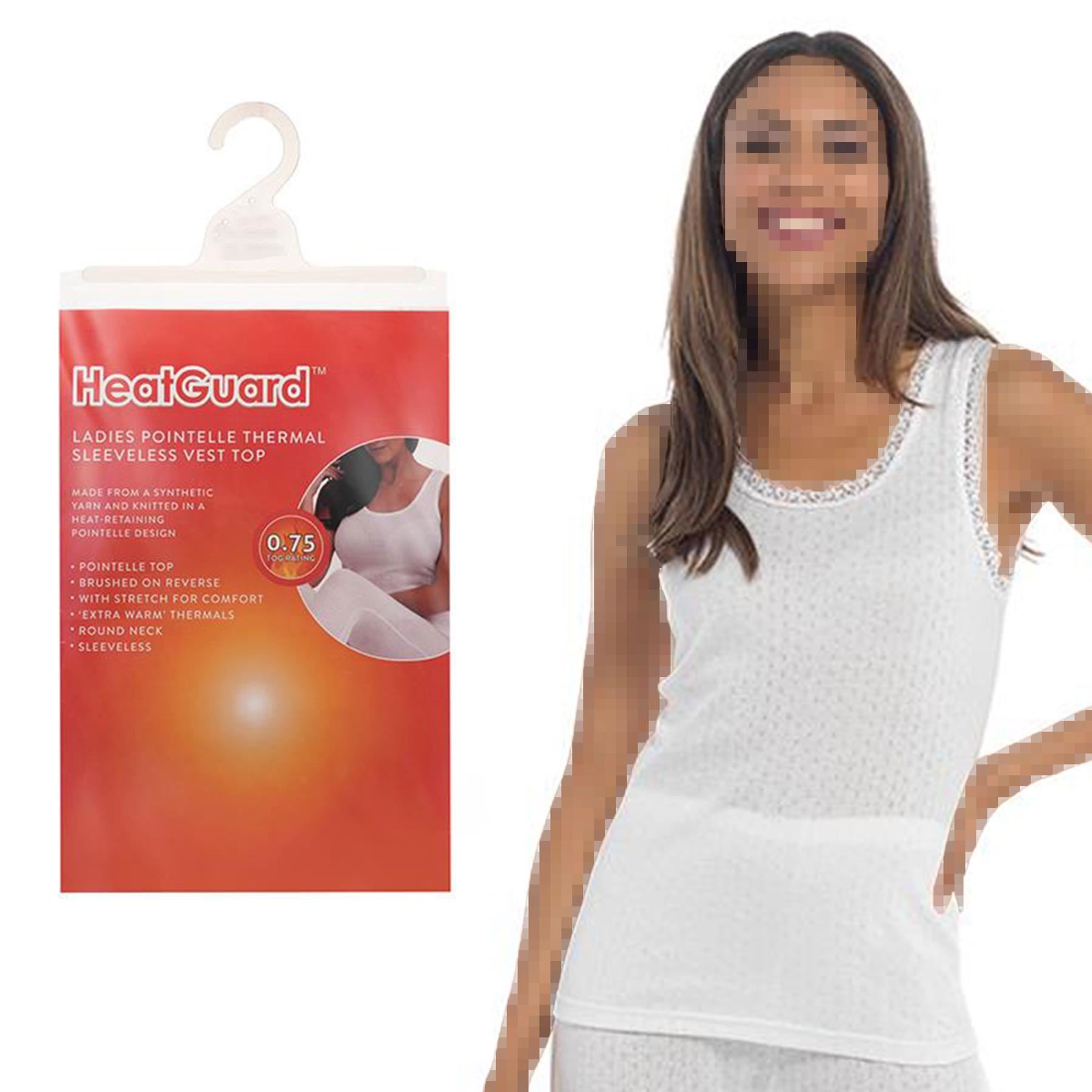 A2Z Ladies Pointelle Thermal Vests Sleeveless Vest Top 0.75 Tog Warmer T Shirt - Picture 6 of 7