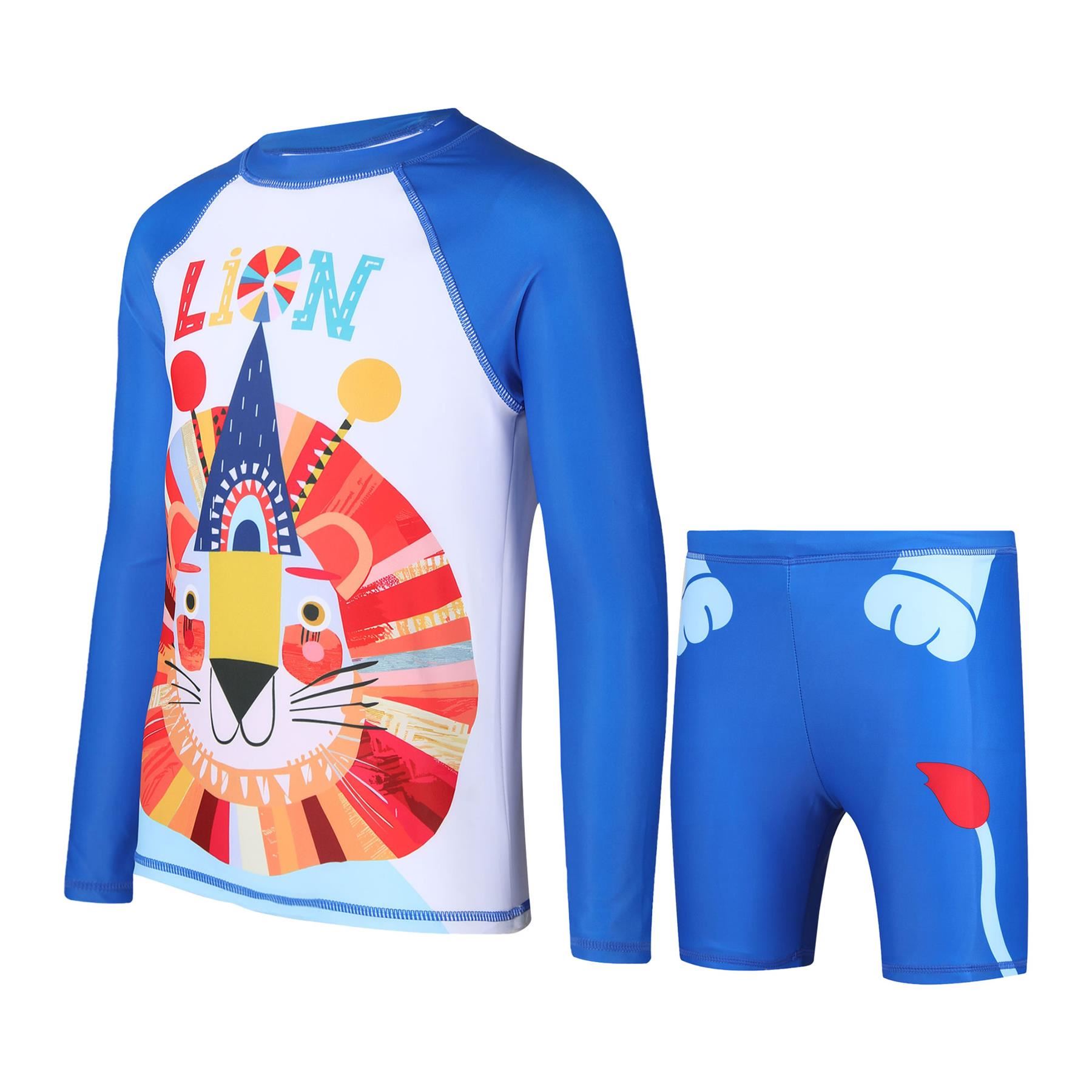 A2Z 4 Kids Boys Swimming Costume Kids Beach Bathing Swim Set Two Piece Swimsuit - Picture 49 of 79