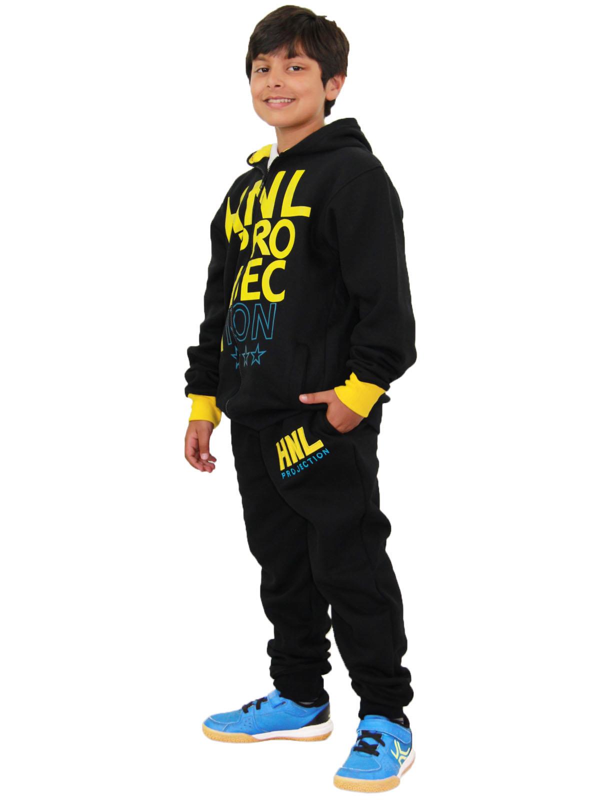 Kids Girls Boys Designer Tracksuit HNL Hooded Bottoms Joging Suit Age 7