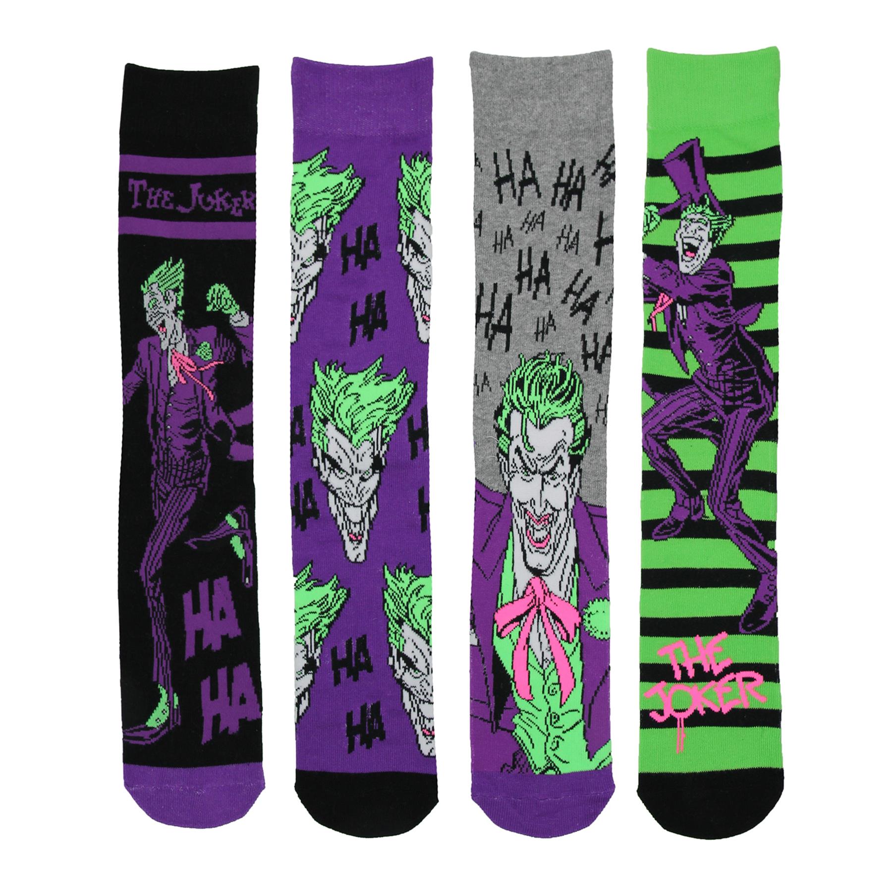 Paquete de 4 calcetines tobilleros Joker con licencia oficial calzado suave calcetín - Imagen 3 de 4