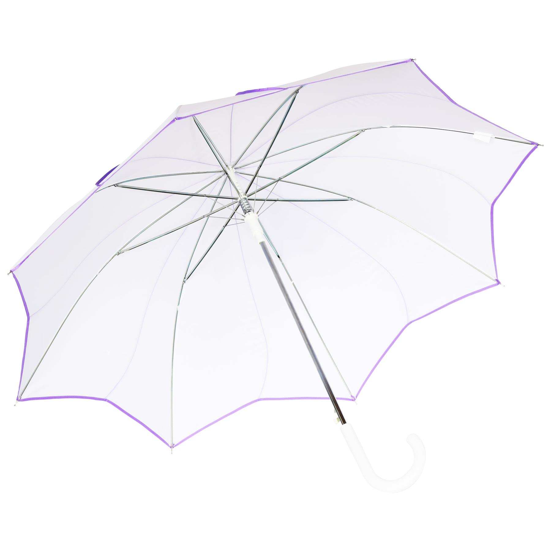 A2Z Wedding Umbrella 46" Auto Open Dome Canopy Dual Flower Piping Bride Brolly - Picture 18 of 21