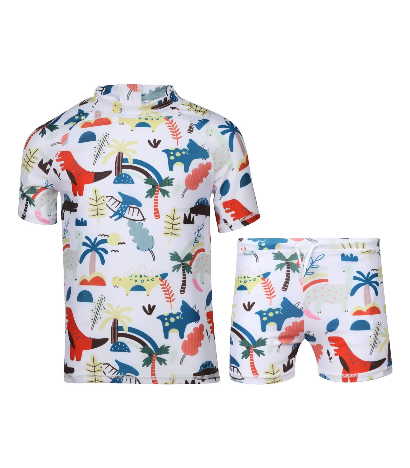 A2Z 4 Kids Boys Swimming Costume Kids Beach Bathing Swim Set Two Piece Swimsuit - Picture 38 of 79