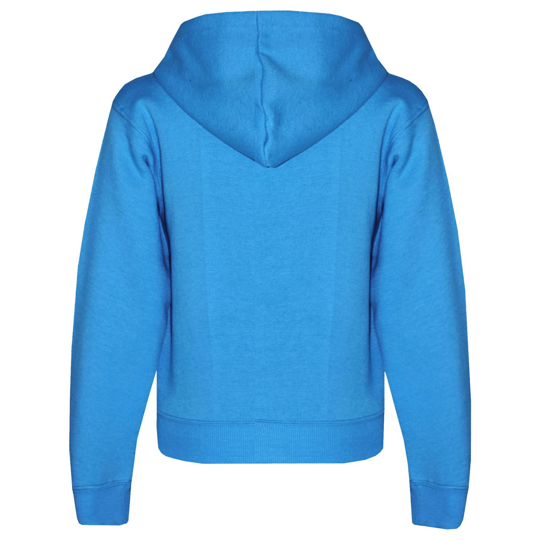 Kids Classic Plain & Tie Dye Print Full Zip-Up Soft Hooded Zipper Jacket 2-13Yrs - Picture 15 of 128