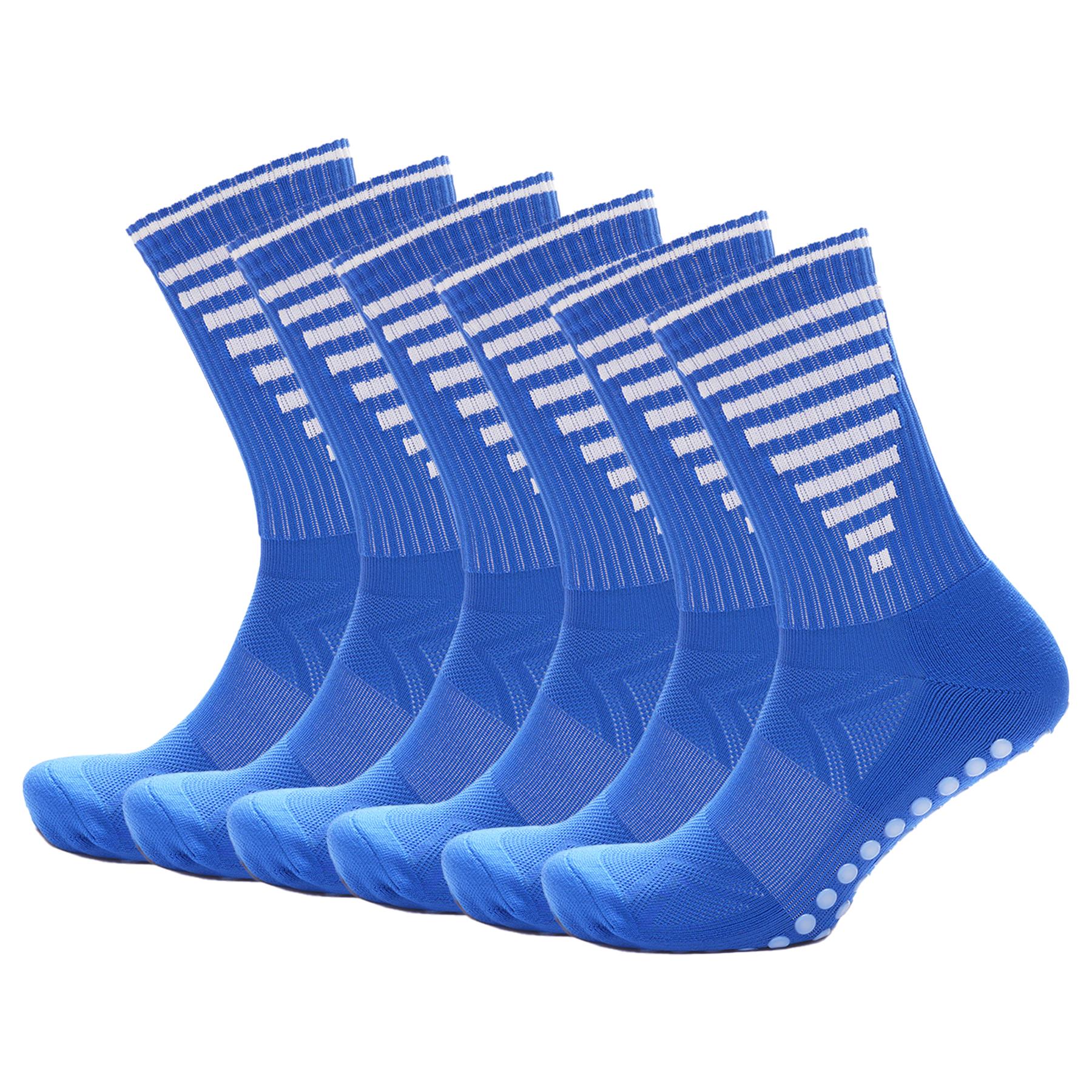 A2Z 3 Pack Girls Boys Football Grip Sock Breathable Anti Slip Terry Sports Socks - Picture 5 of 13