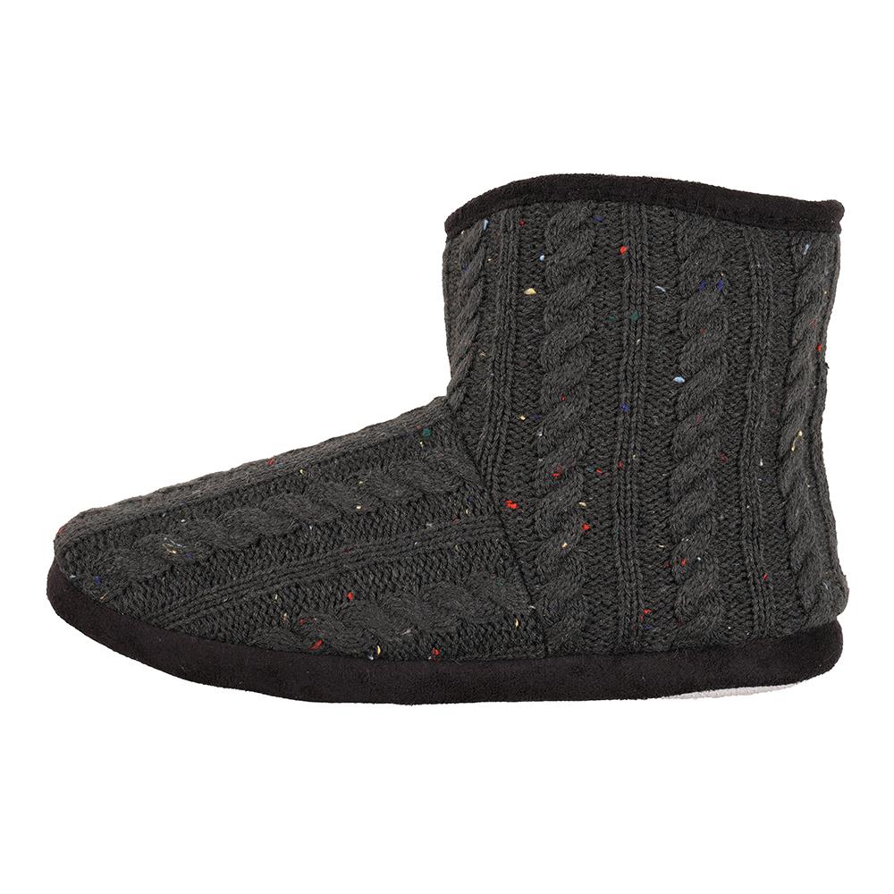 Zapatillas botín de punto moteado A2Z para hombre cálidas forradas de felpa interiores antideslizantes - Imagen 6 de 8