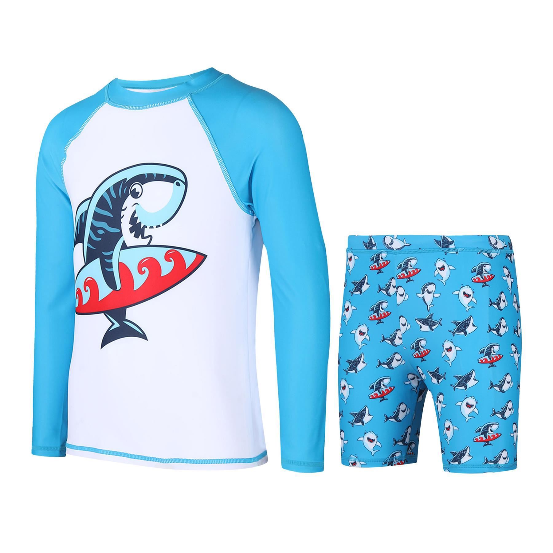 A2Z 4 Kids Boys Swimming Costume Kids Beach Bathing Swim Set Two Piece Swimsuit - Picture 63 of 79