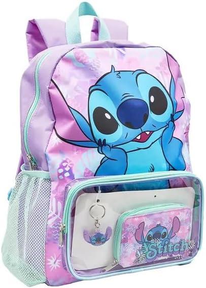 Disney Lilo And Stitch Niñas Mochila Conjunto Licencia Oficial 3 Piezas Bolso Escolar - Imagen 4 de 4